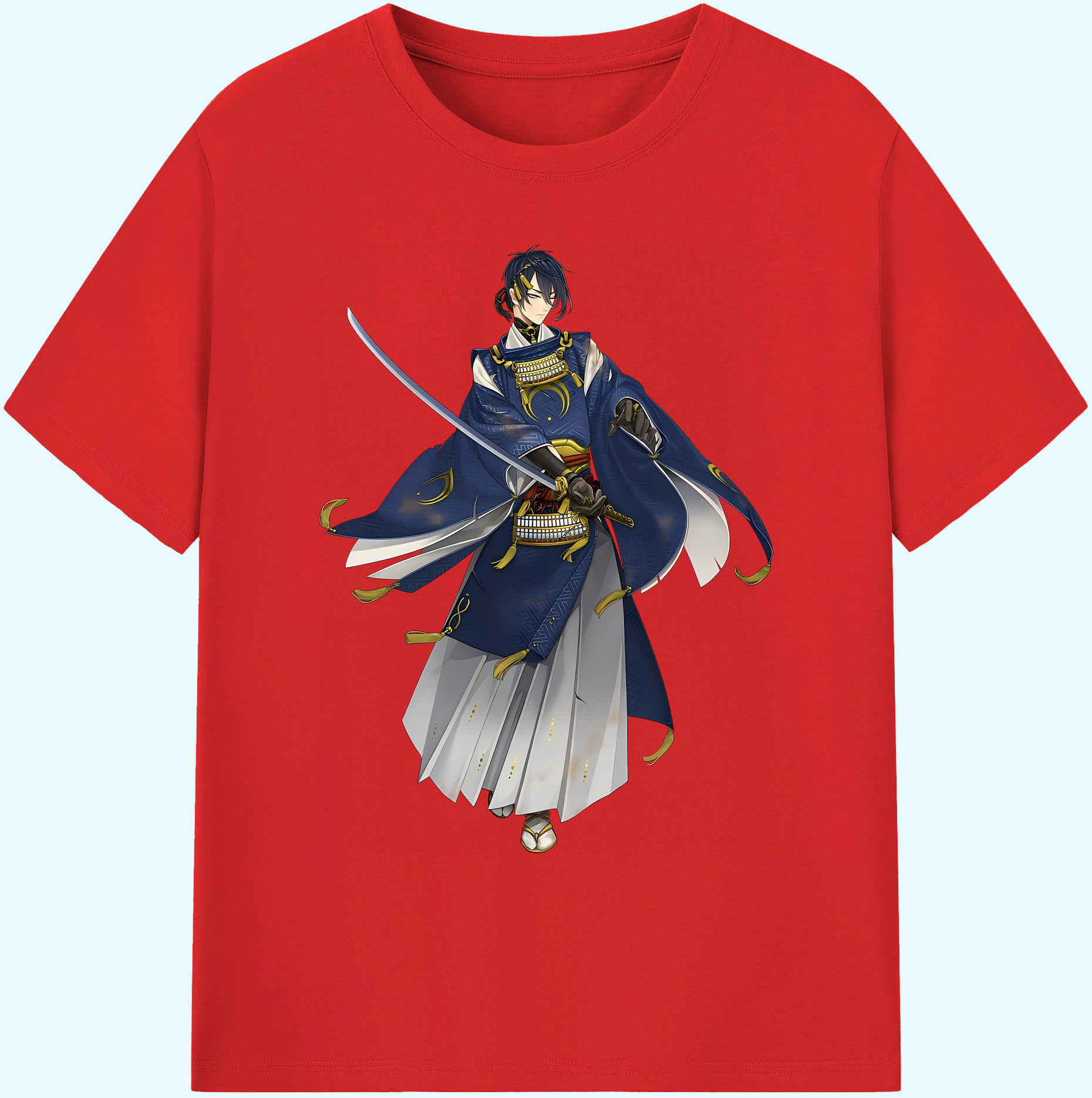 （画像用） 刀剣乱舞 Touken Ranbu 綿100％ メンズ半袖Tシャツ｜肌触りやわらか＆通気性