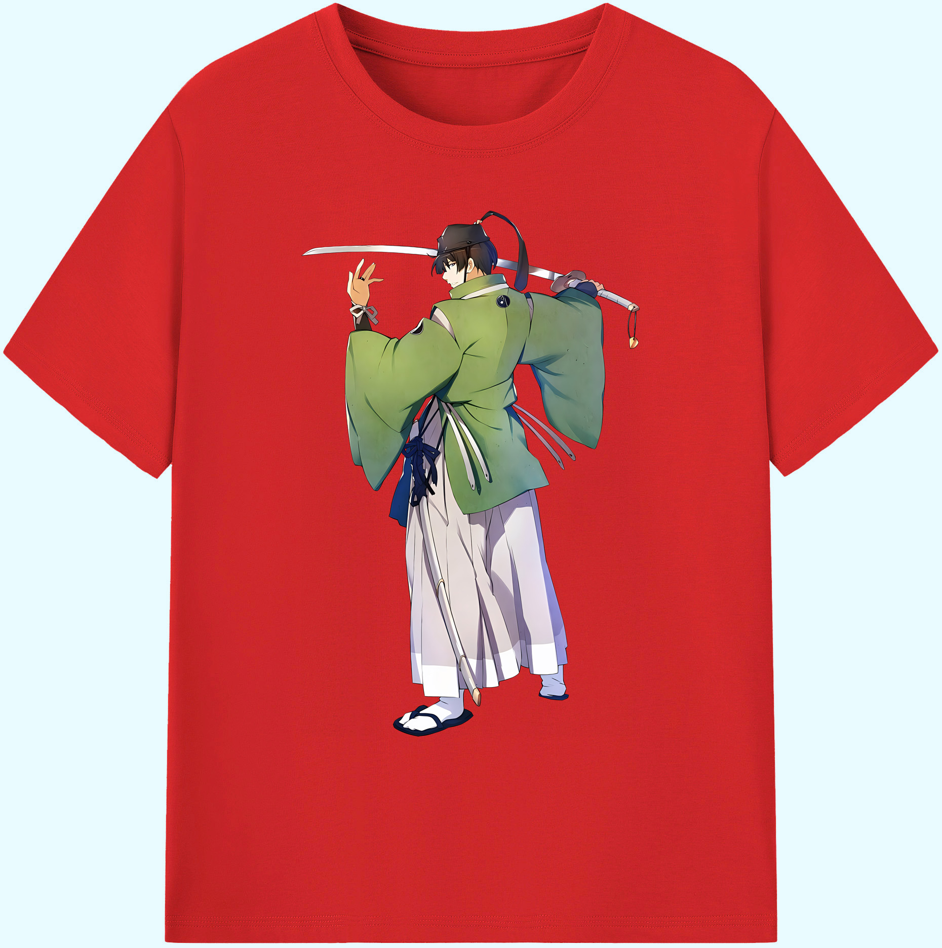 （画像用） 刀剣乱舞 Touken Ranbu 綿100％ メンズ半袖Tシャツ｜肌触りやわらか＆通気性