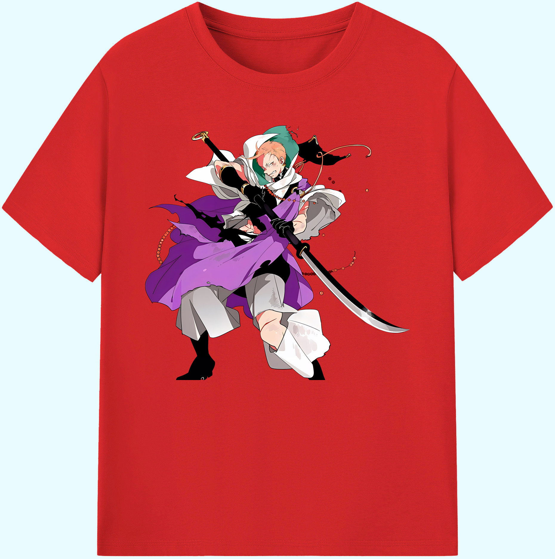 （画像用） 刀剣乱舞 Touken Ranbu 綿100％ メンズ半袖Tシャツ｜肌触りやわらか＆通気性