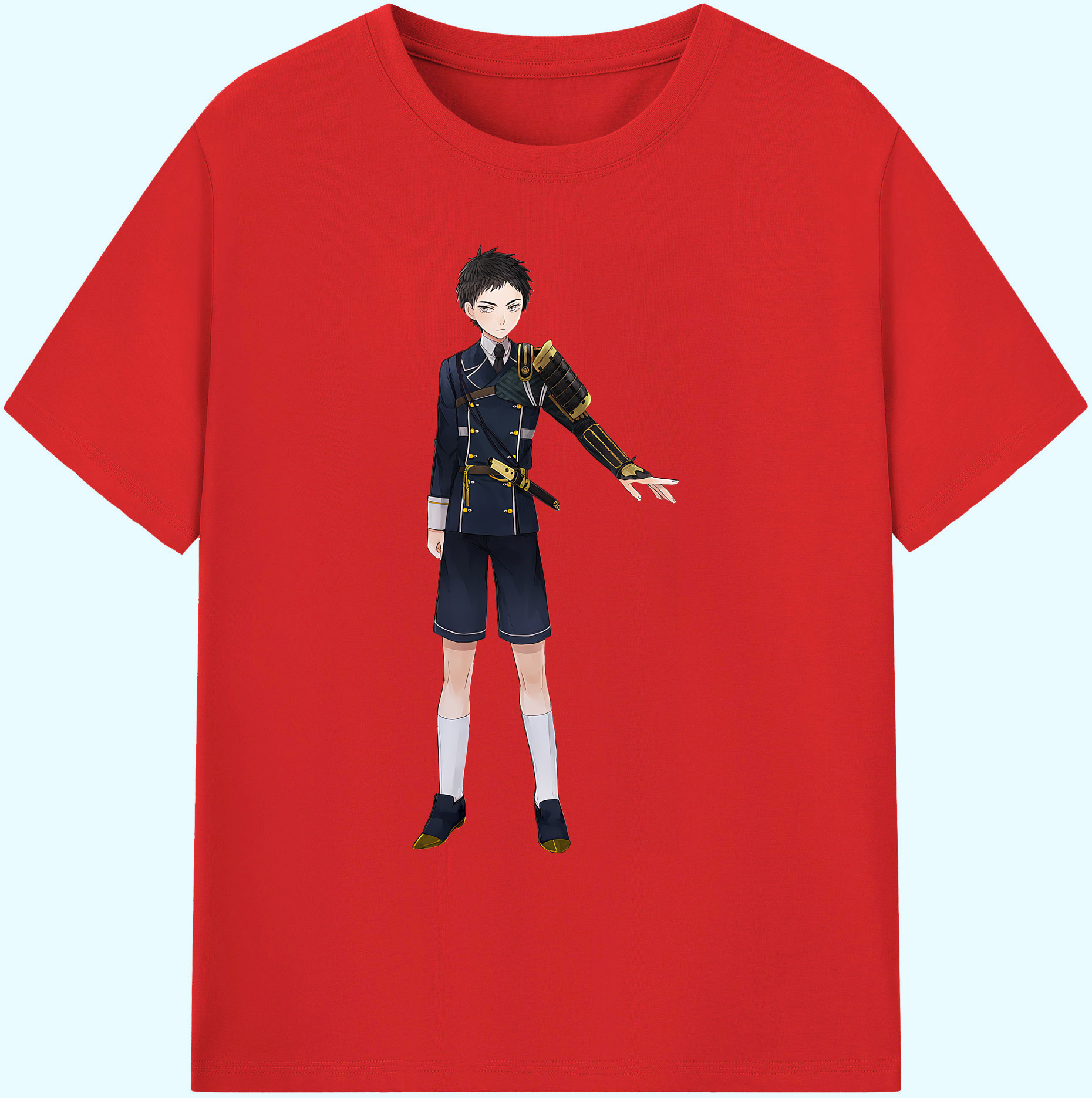 （画像用） 刀剣乱舞 Touken Ranbu 綿100％ メンズ半袖Tシャツ｜肌触りやわらか＆通気性