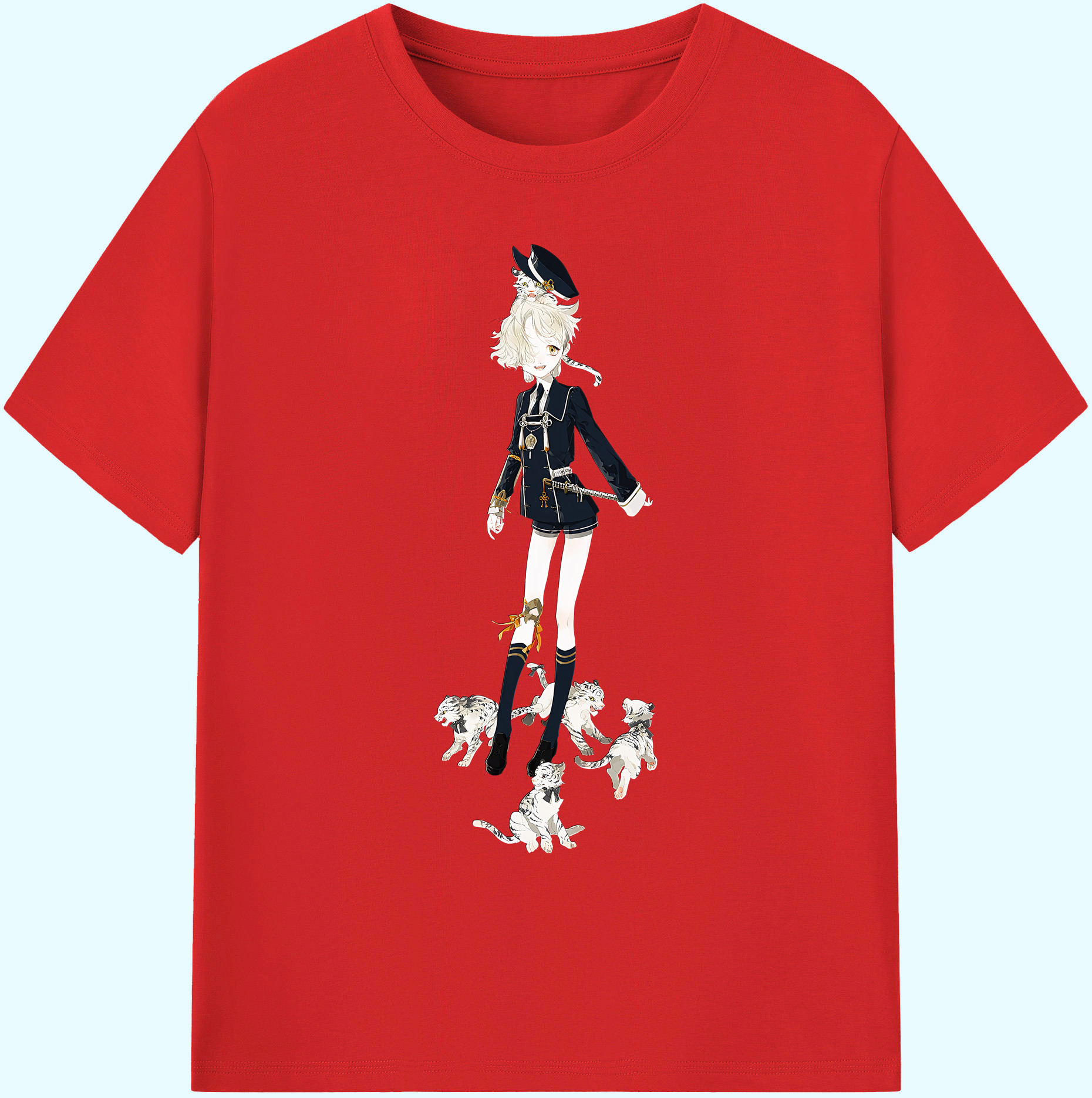 （画像用） 刀剣乱舞 Touken Ranbu 綿100％ メンズ半袖Tシャツ｜肌触りやわらか＆通気性