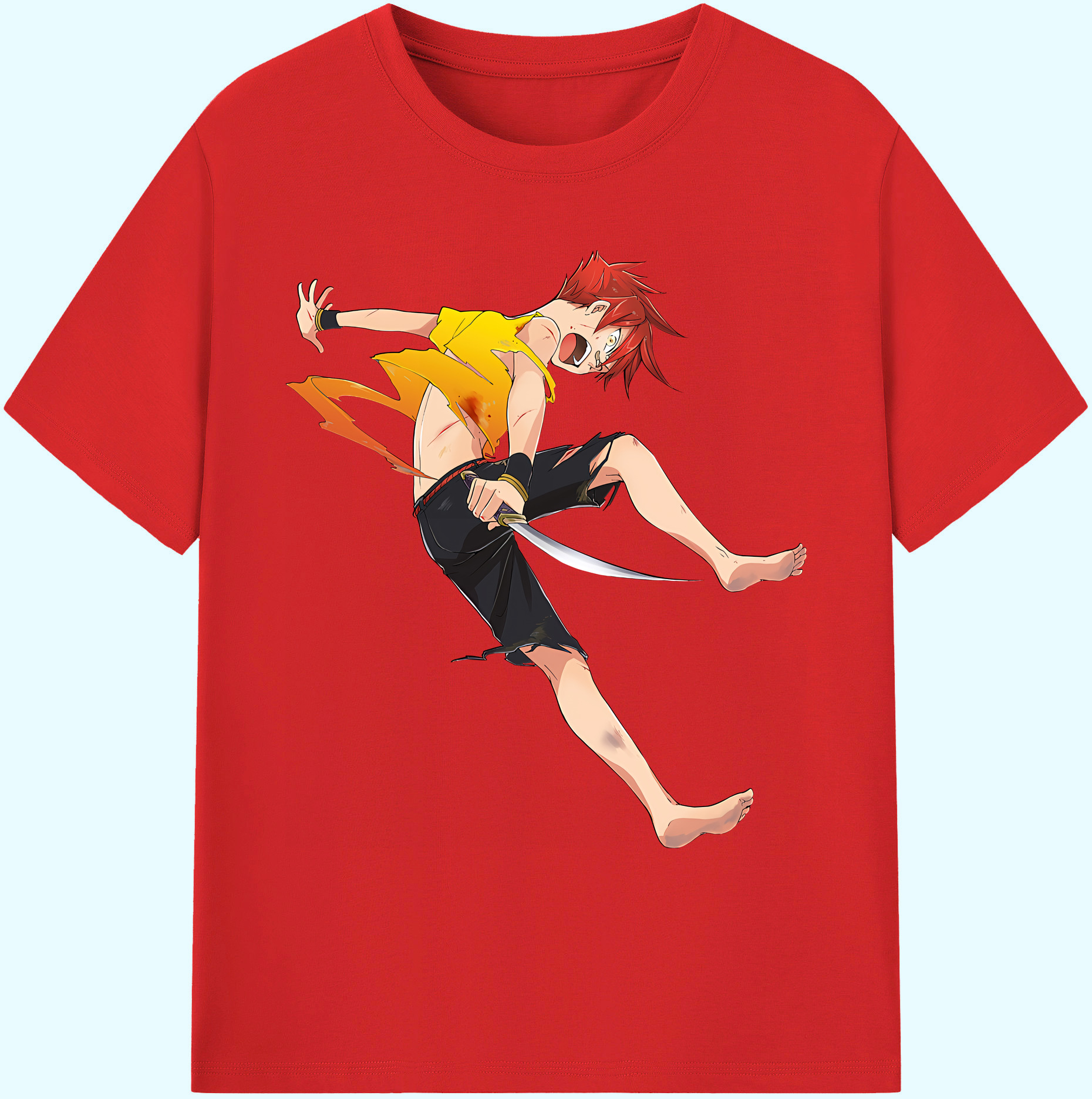 （画像用） 刀剣乱舞 Touken Ranbu 綿100％ メンズ半袖Tシャツ｜肌触りやわらか＆通気性