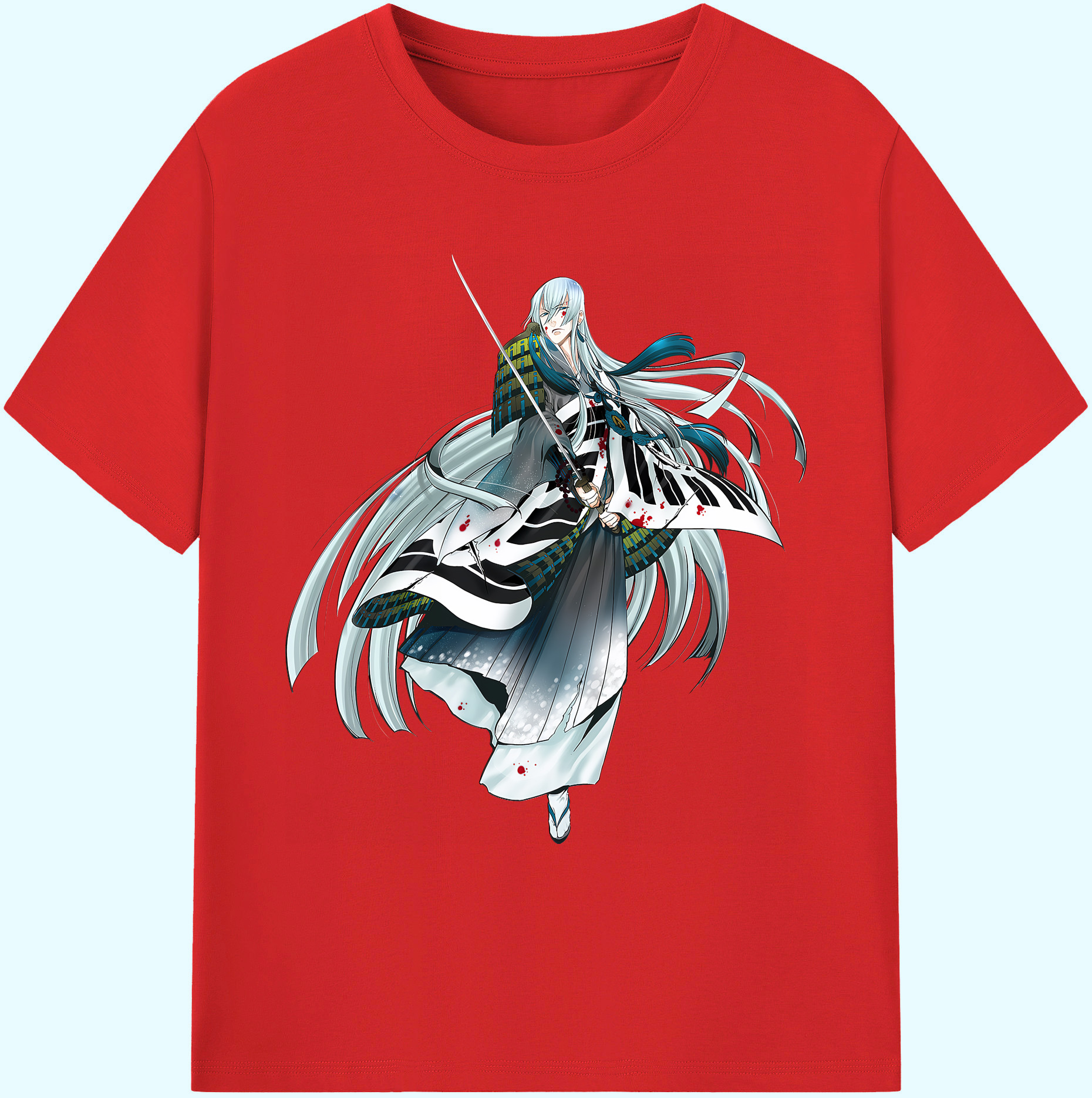 （画像用） 刀剣乱舞 Touken Ranbu 綿100％ メンズ半袖Tシャツ｜肌触りやわらか＆通気性