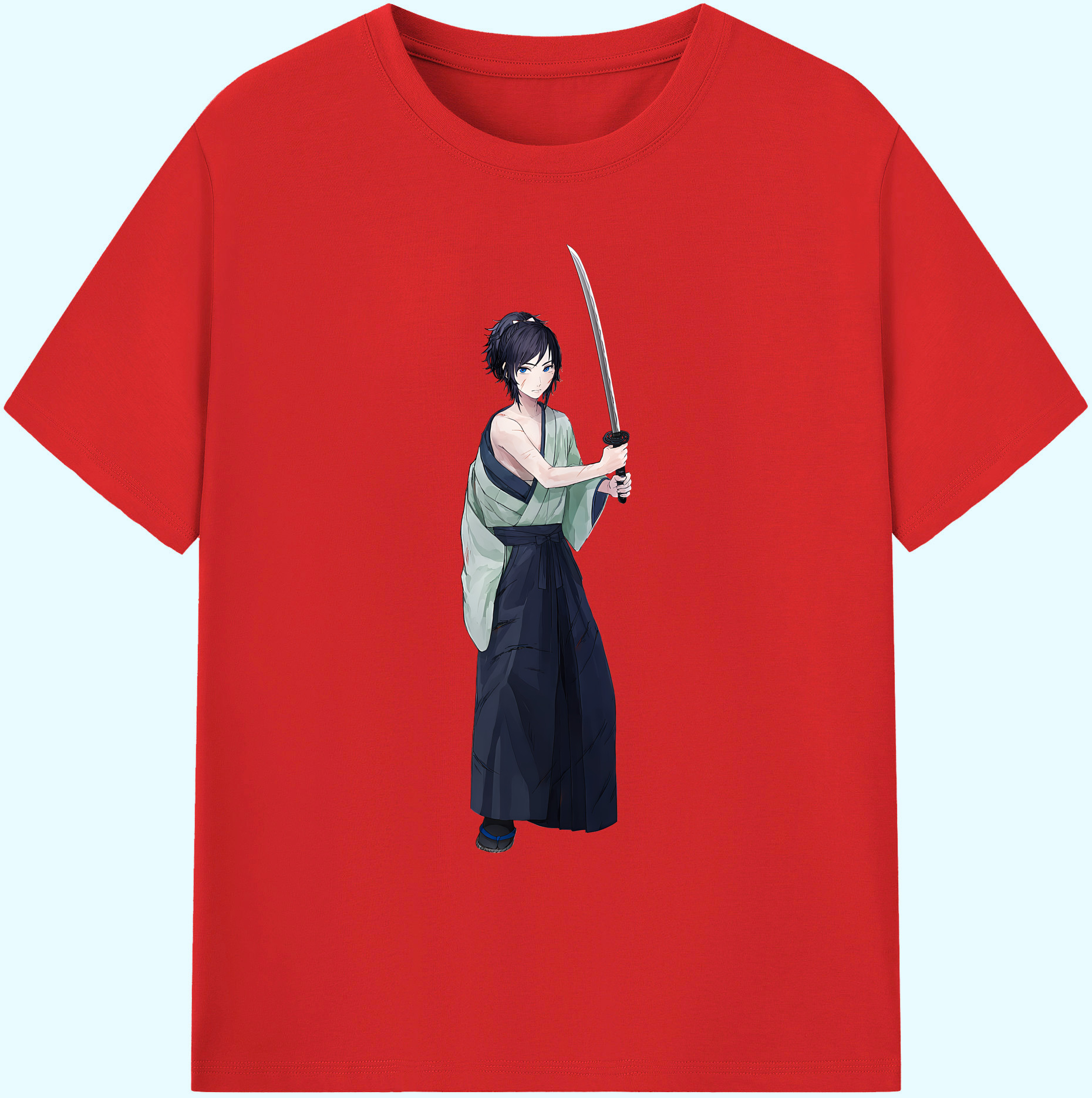 （画像用） 刀剣乱舞 Touken Ranbu 綿100％ メンズ半袖Tシャツ｜肌触りやわらか＆通気性