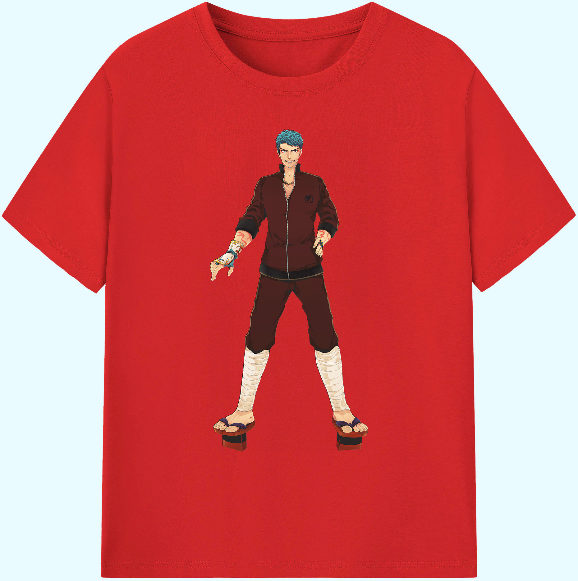 （画像用） 刀剣乱舞 Touken Ranbu 綿100％ メンズ半袖Tシャツ｜肌触りやわらか＆通気性