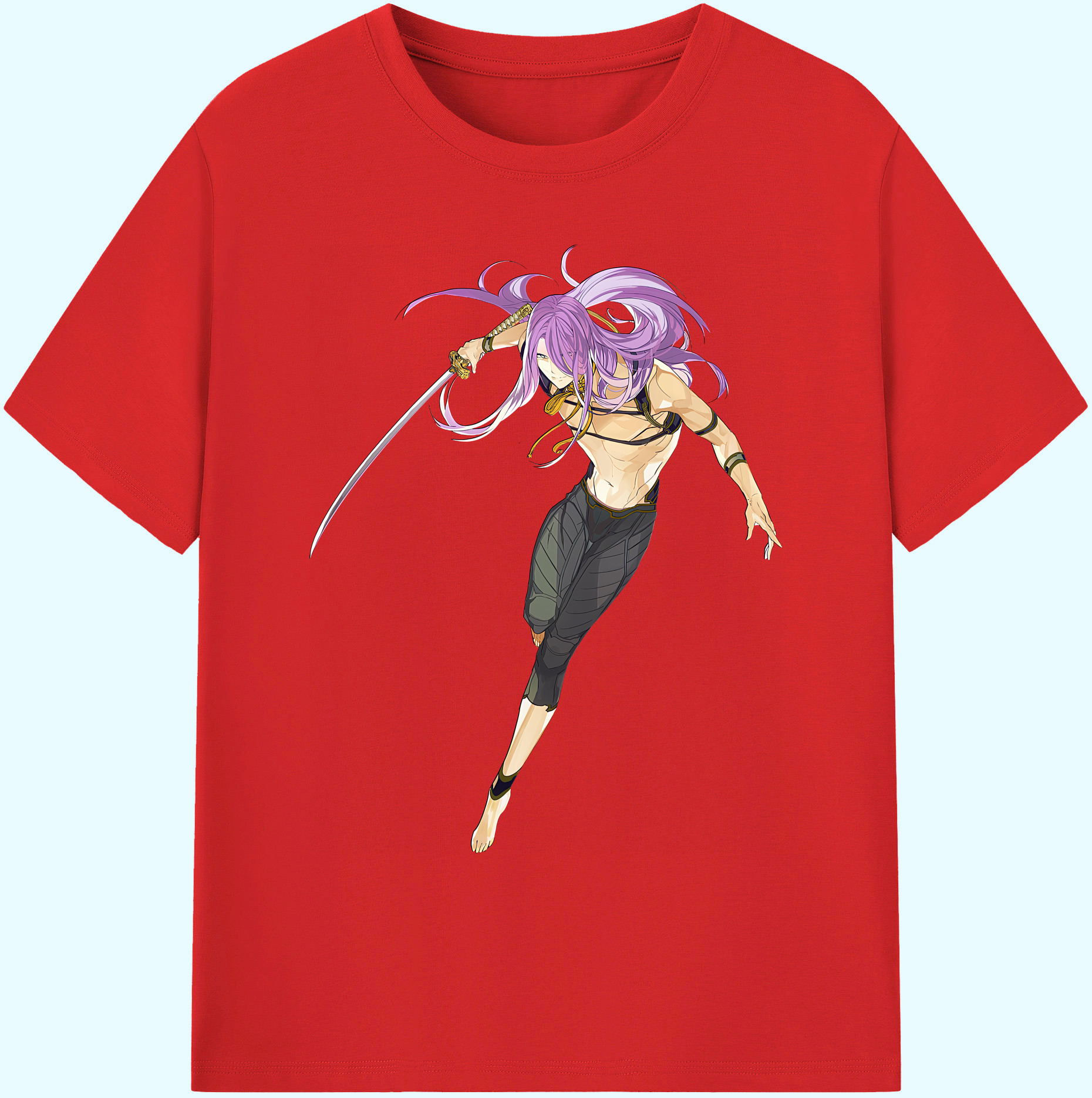 （画像用） 刀剣乱舞 Touken Ranbu 綿100％ メンズ半袖Tシャツ｜肌触りやわらか＆通気性