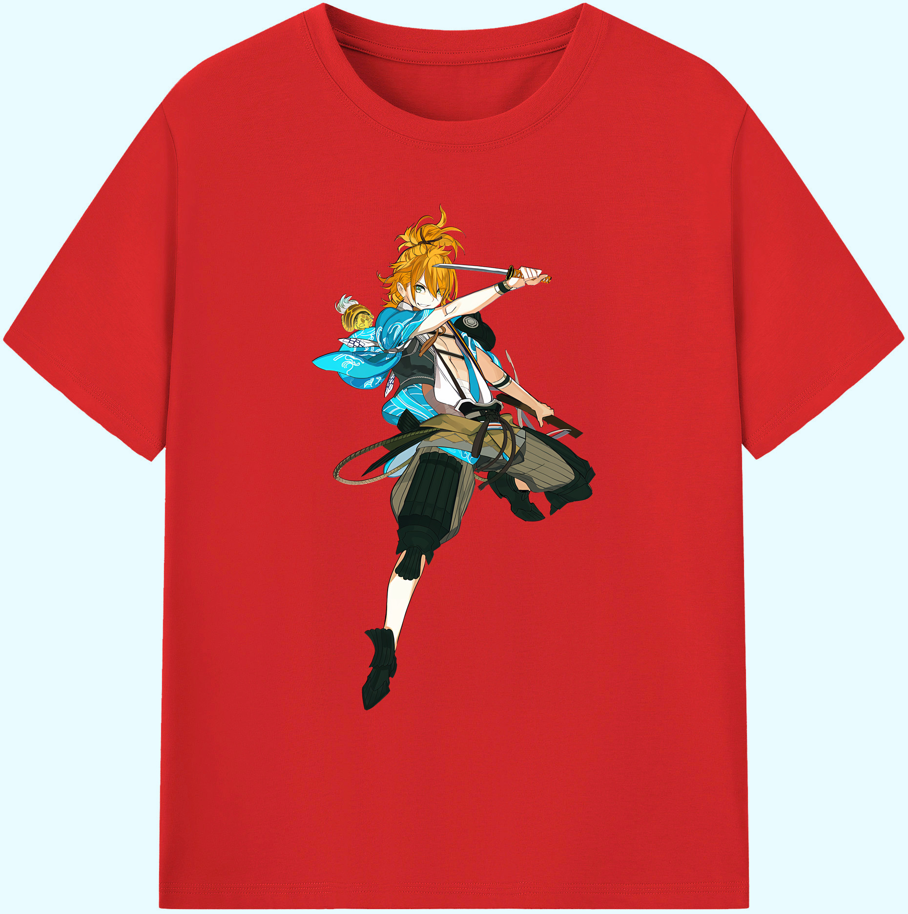 （画像用） 刀剣乱舞 Touken Ranbu 綿100％ メンズ半袖Tシャツ｜肌触りやわらか＆通気性