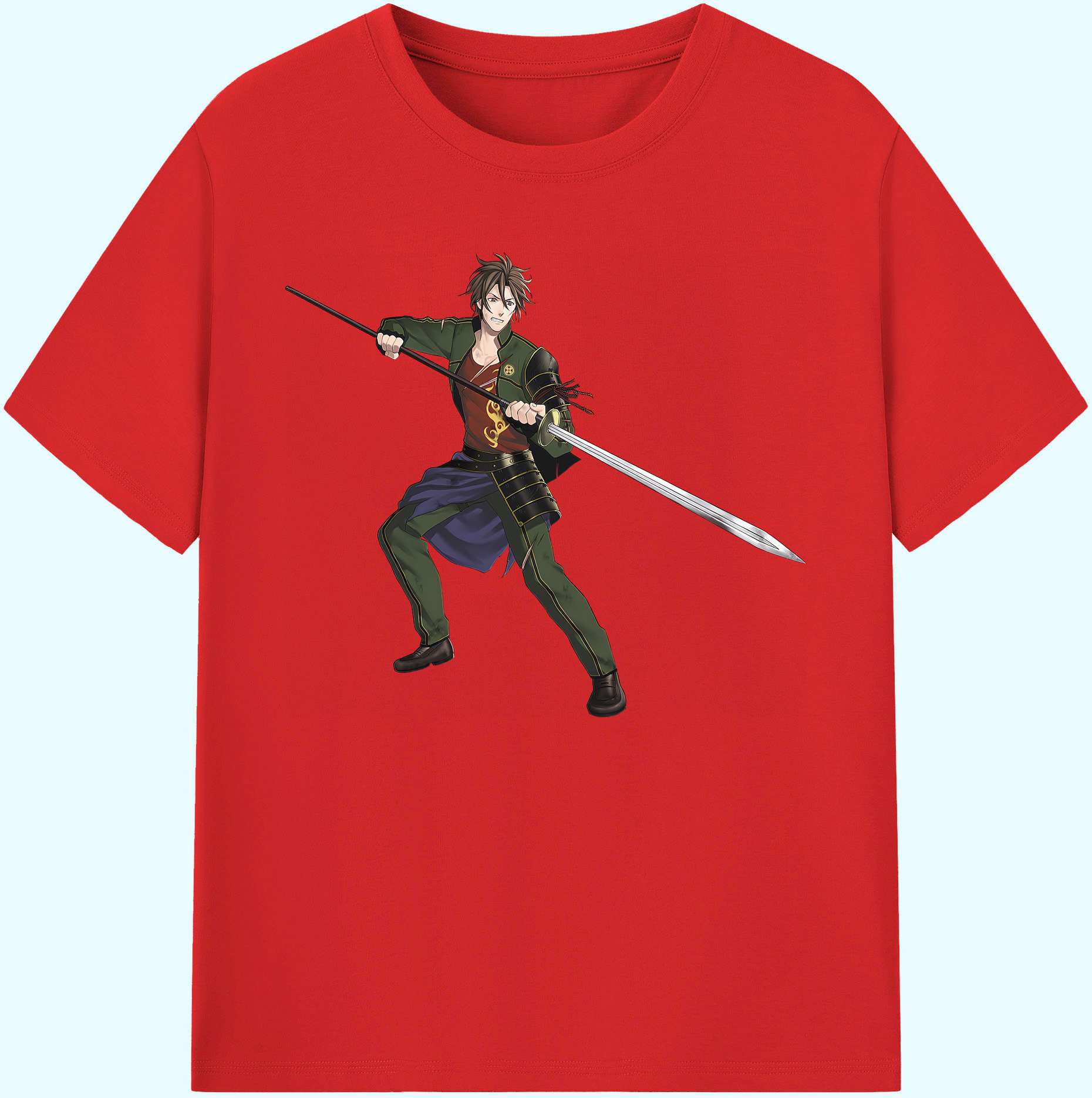 （画像用） 刀剣乱舞 Touken Ranbu 綿100％ メンズ半袖Tシャツ｜肌触りやわらか＆通気性