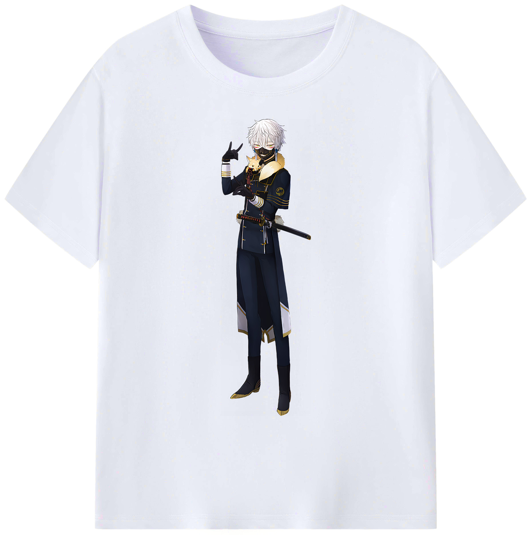（画像用） 刀剣乱舞 Touken Ranbu 綿100％ メンズ半袖Tシャツ｜肌触りやわらか＆通気性