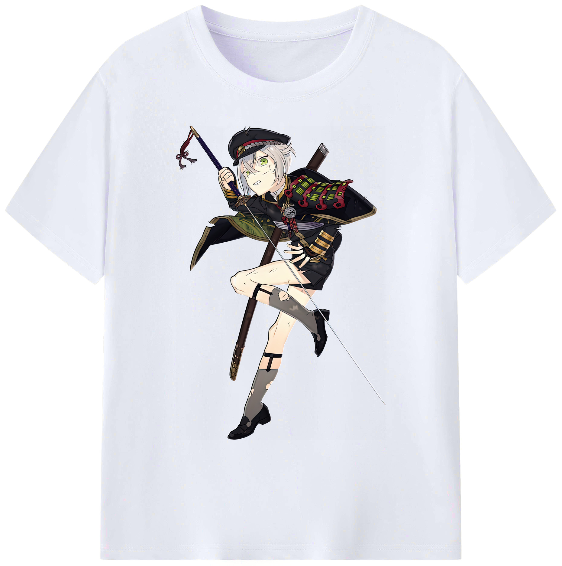 （画像用） 刀剣乱舞 Touken Ranbu 綿100％ メンズ半袖Tシャツ｜肌触りやわらか＆通気性