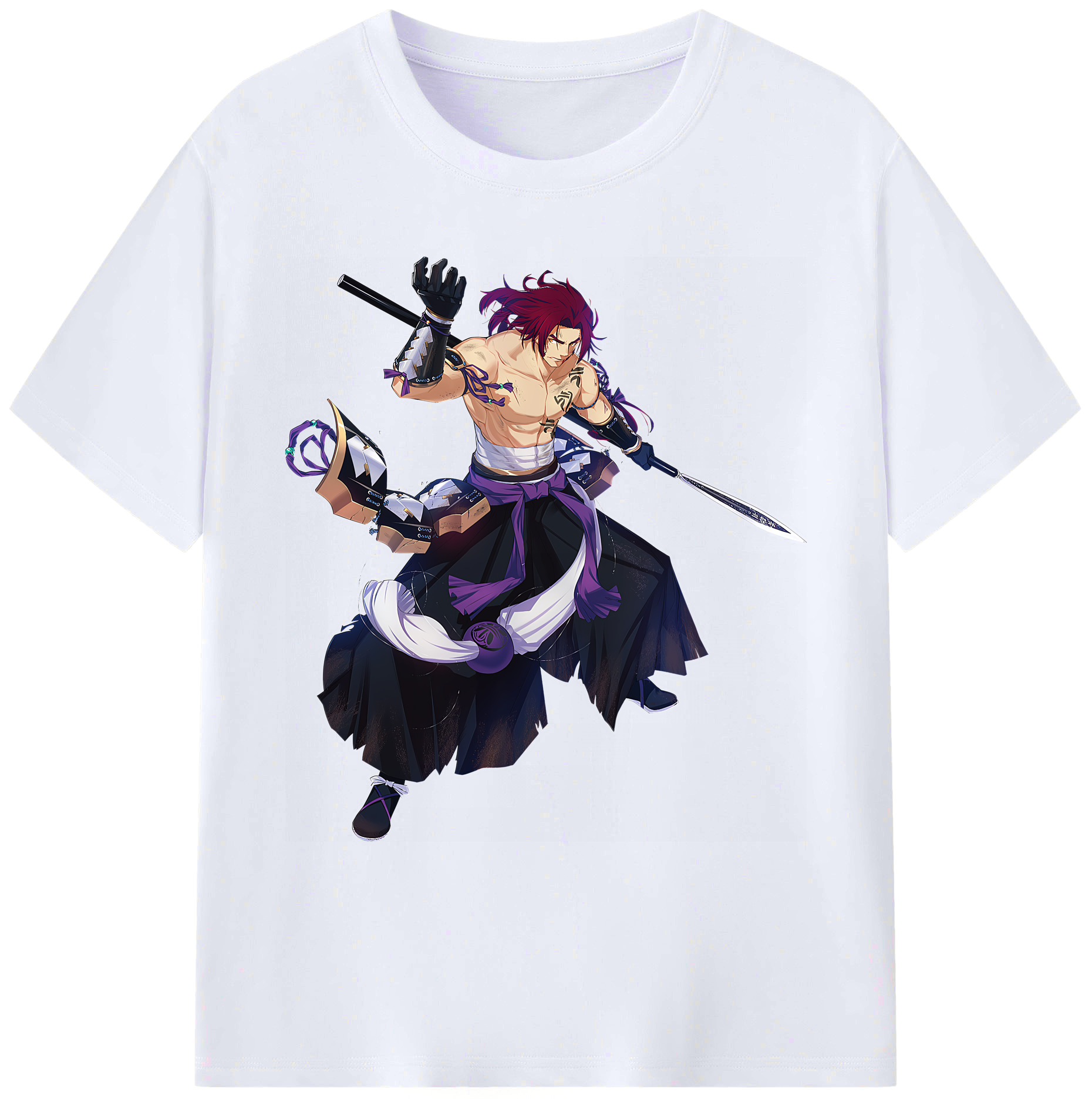 （画像用） 刀剣乱舞 Touken Ranbu 綿100％ メンズ半袖Tシャツ｜肌触りやわらか＆通気性