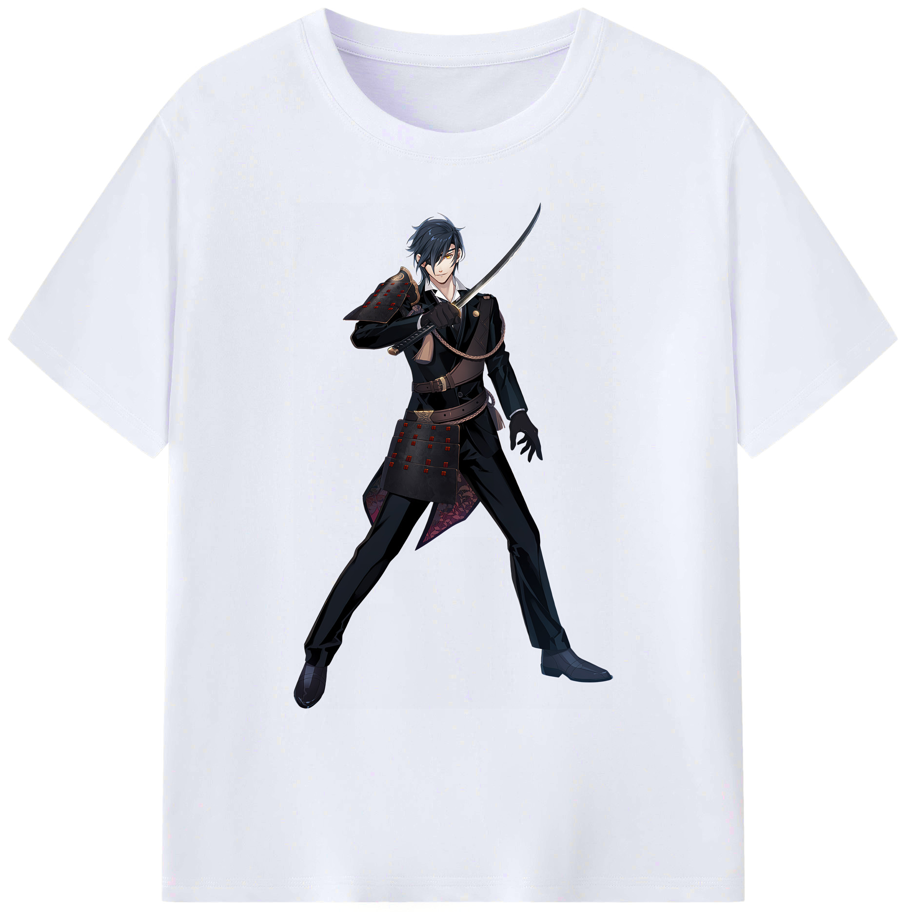 （画像用） 刀剣乱舞 Touken Ranbu 綿100％ メンズ半袖Tシャツ｜肌触りやわらか＆通気性