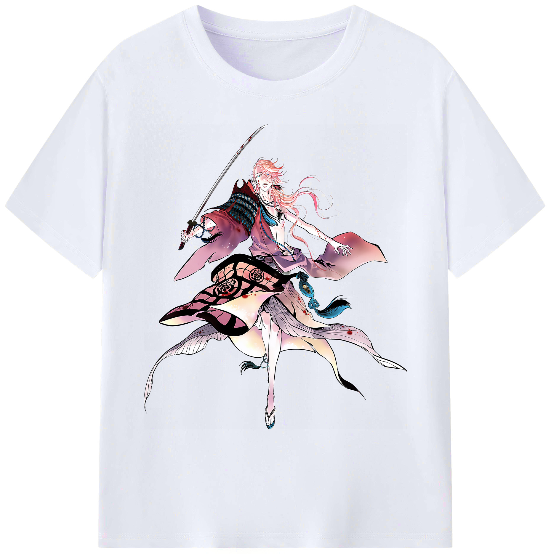（画像用） 刀剣乱舞 Touken Ranbu 綿100％ メンズ半袖Tシャツ｜肌触りやわらか＆通気性