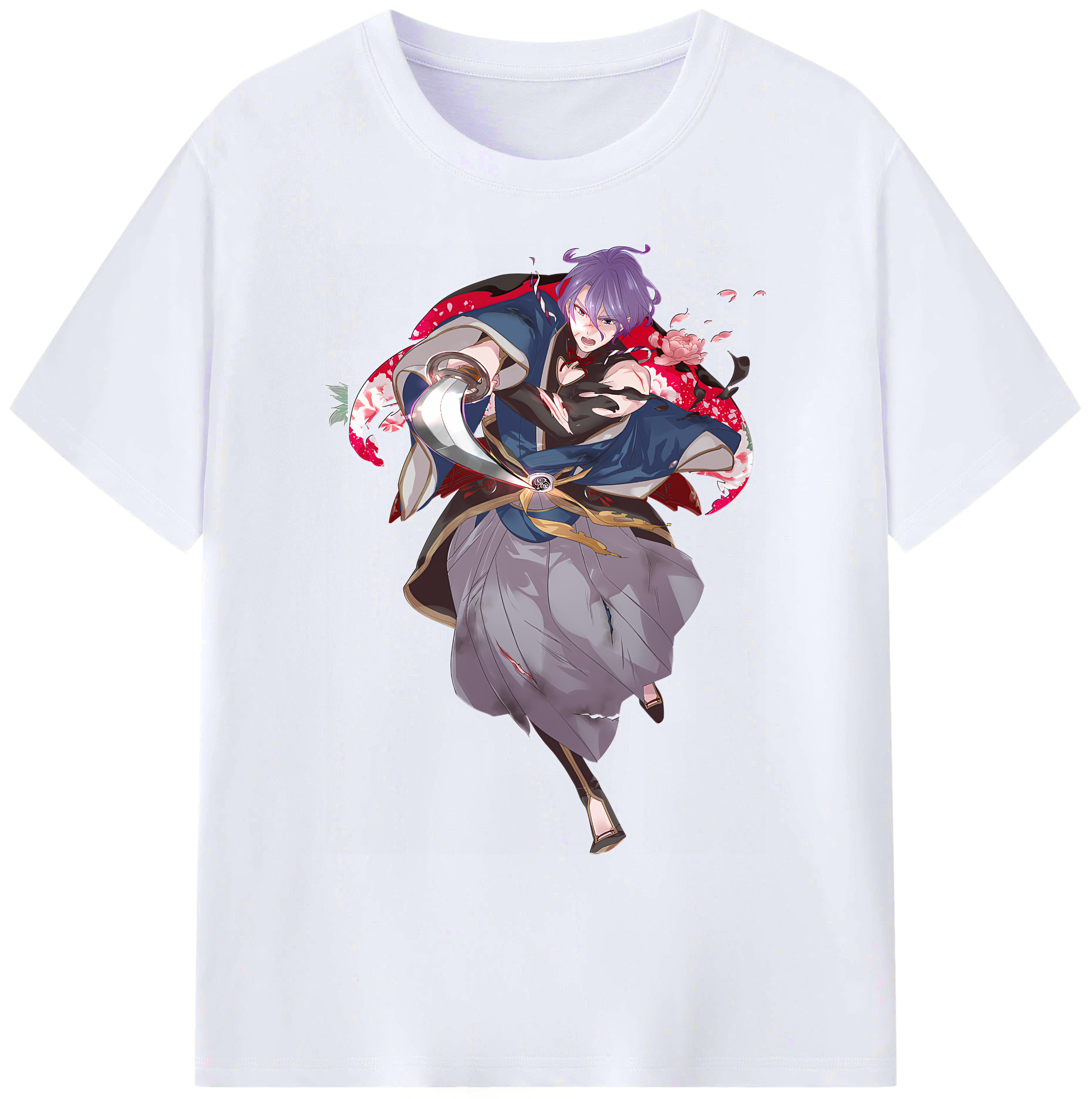 （画像用） 刀剣乱舞 Touken Ranbu 綿100％ メンズ半袖Tシャツ｜肌触りやわらか＆通気性