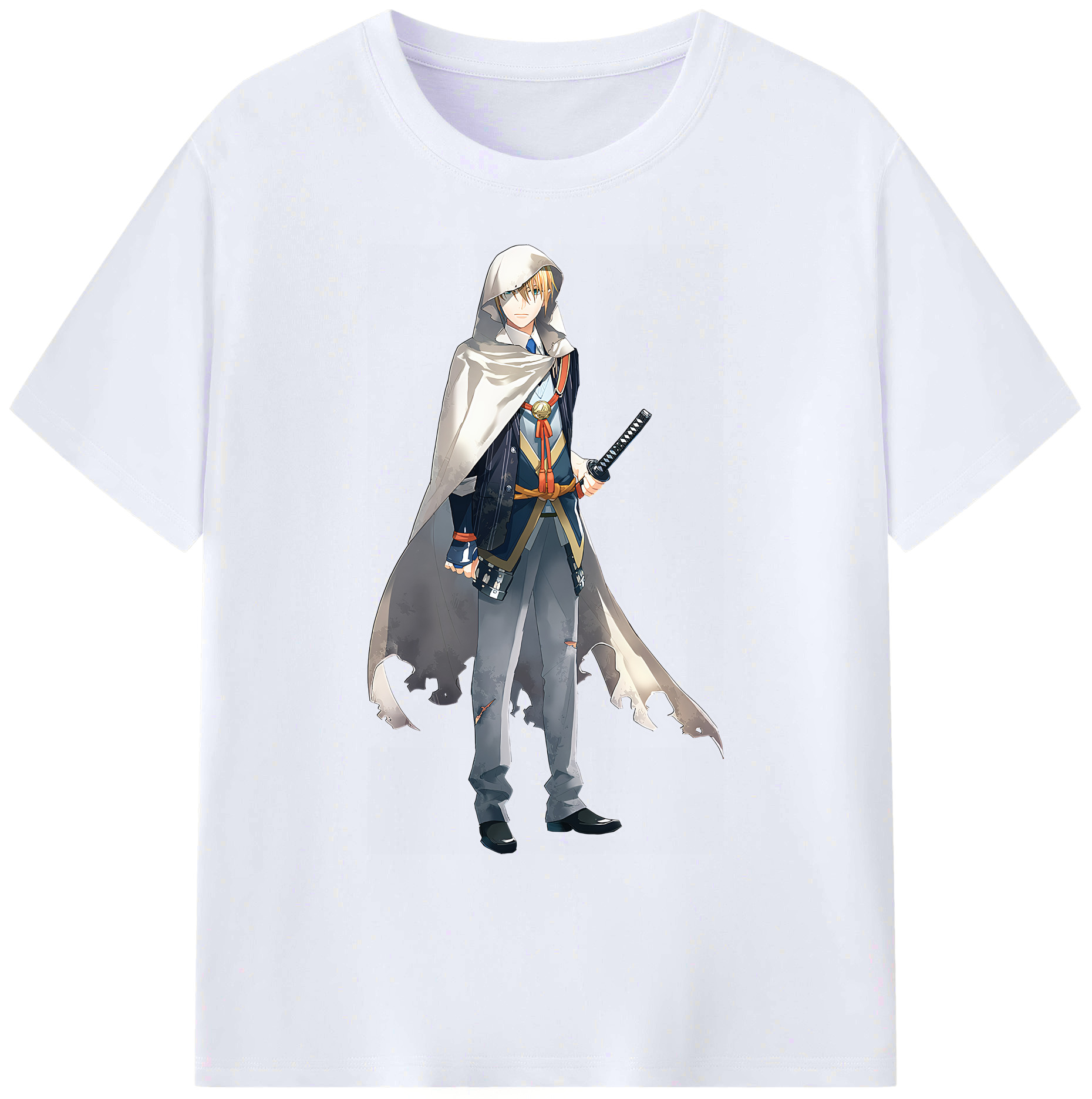 （画像用） 刀剣乱舞 Touken Ranbu 綿100％ メンズ半袖Tシャツ｜肌触りやわらか＆通気性