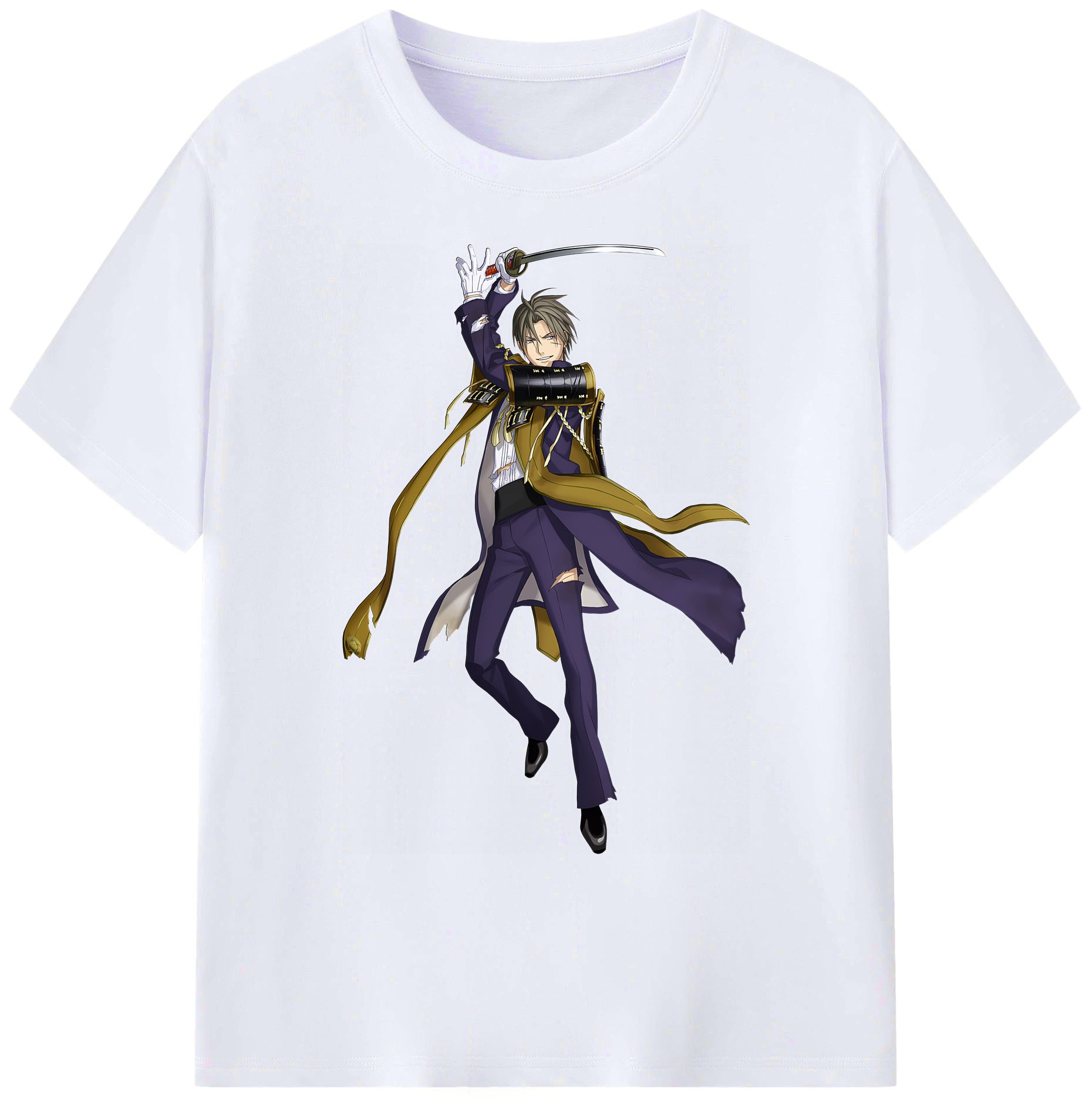 （画像用） 刀剣乱舞 Touken Ranbu 綿100％ メンズ半袖Tシャツ｜肌触りやわらか＆通気性
