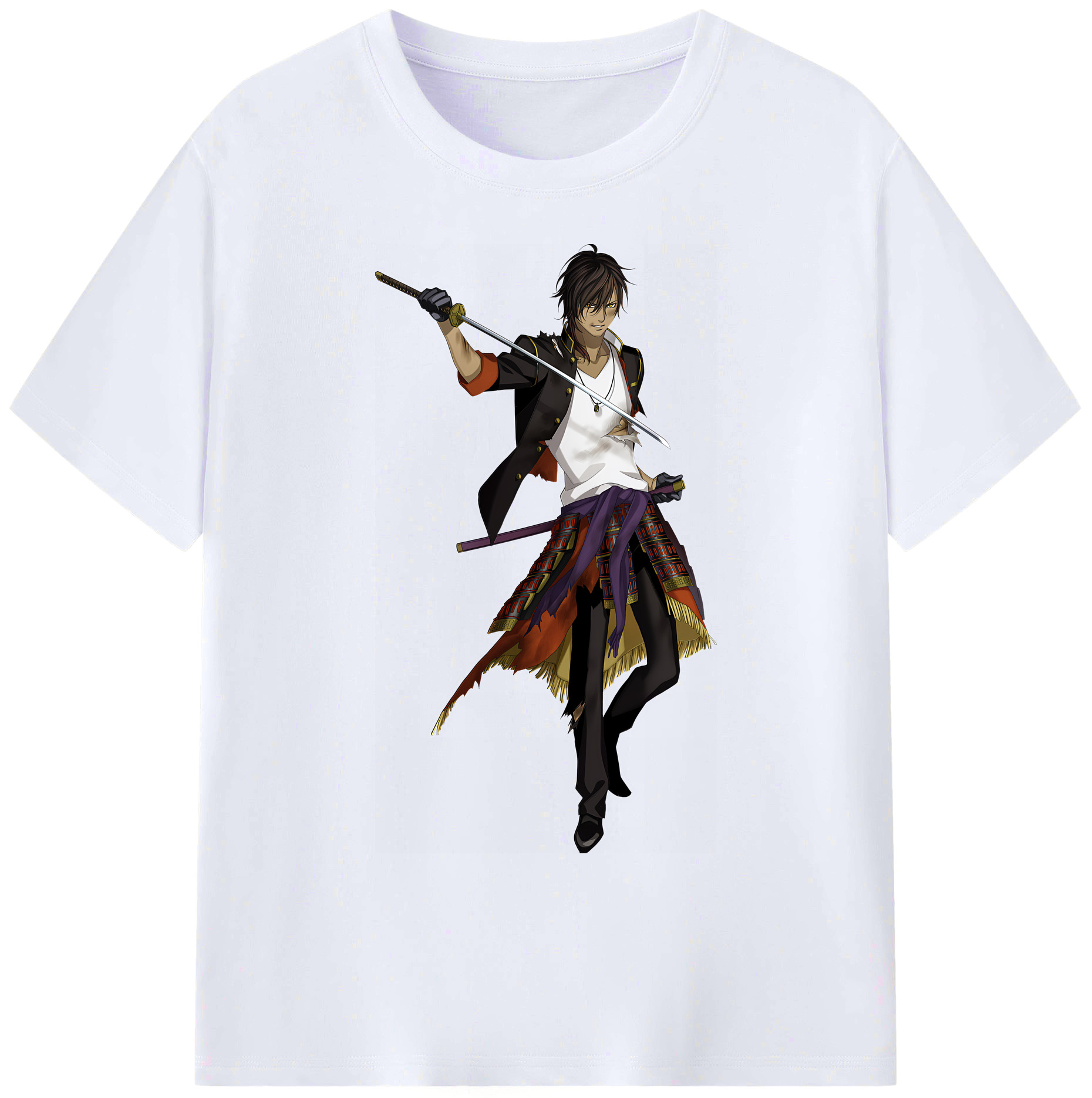 （画像用） 刀剣乱舞 Touken Ranbu 綿100％ メンズ半袖Tシャツ｜肌触りやわらか＆通気性