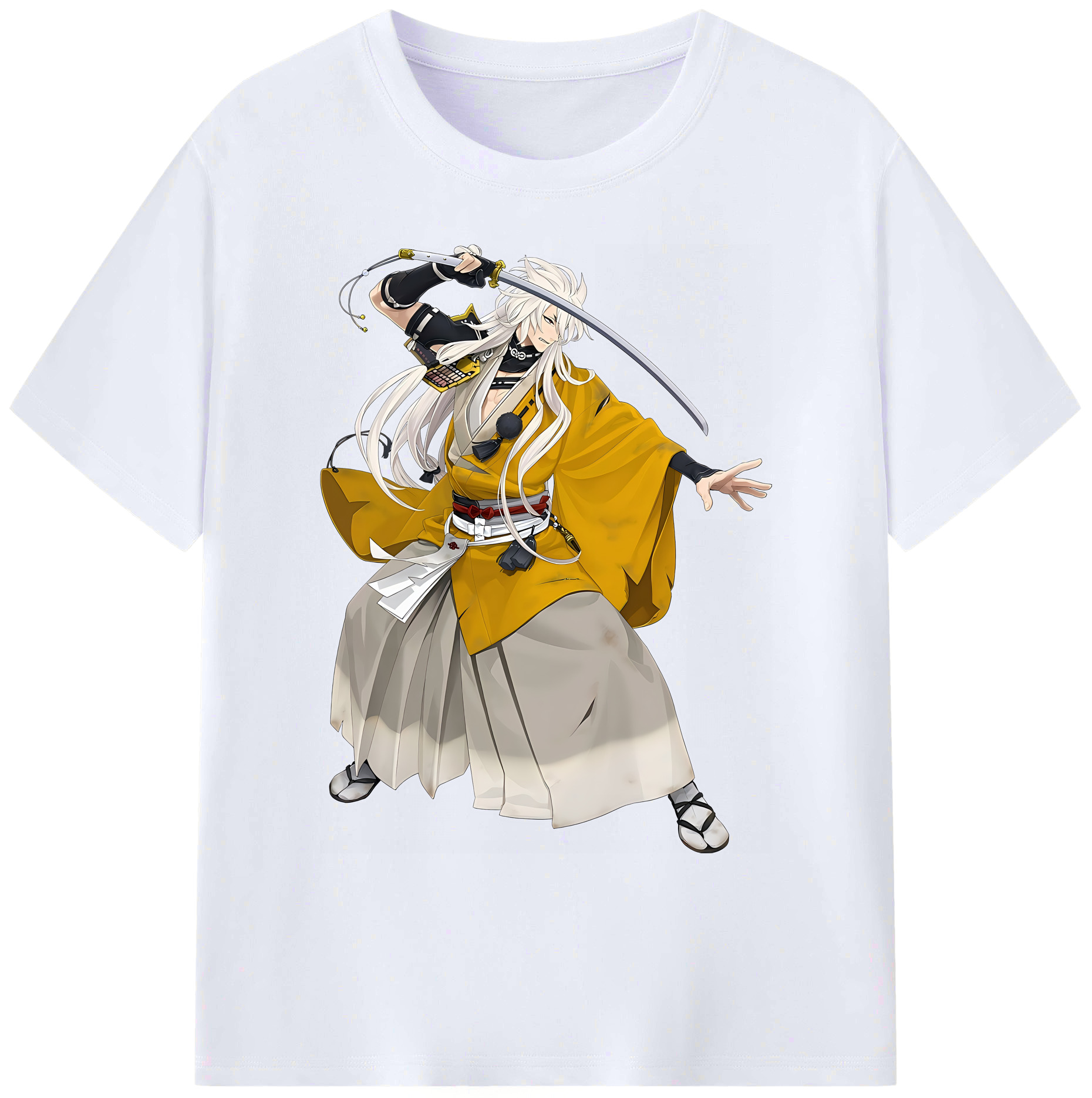 （画像用） 刀剣乱舞 Touken Ranbu 綿100％ メンズ半袖Tシャツ｜肌触りやわらか＆通気性