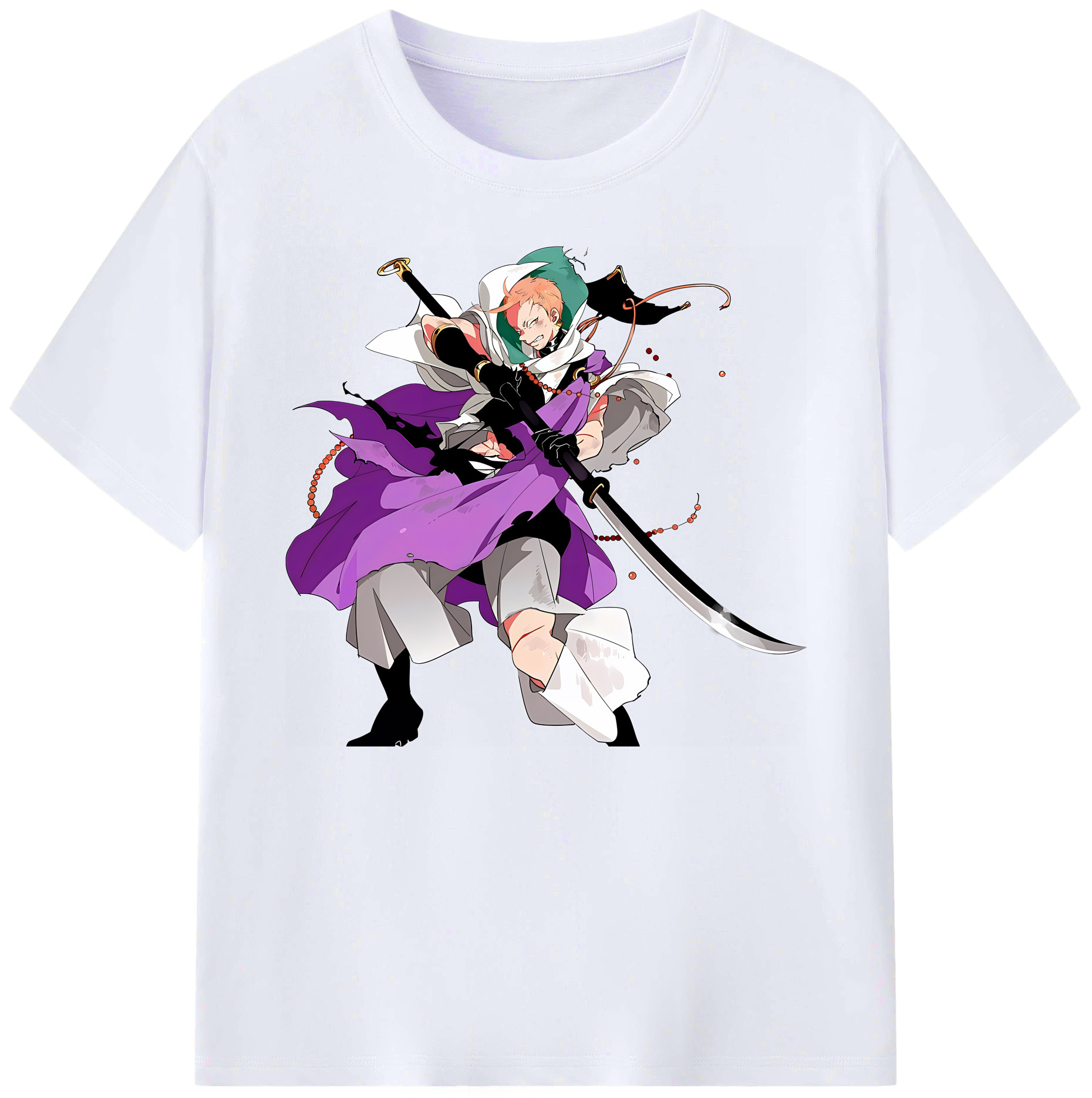 （画像用） 刀剣乱舞 Touken Ranbu 綿100％ メンズ半袖Tシャツ｜肌触りやわらか＆通気性