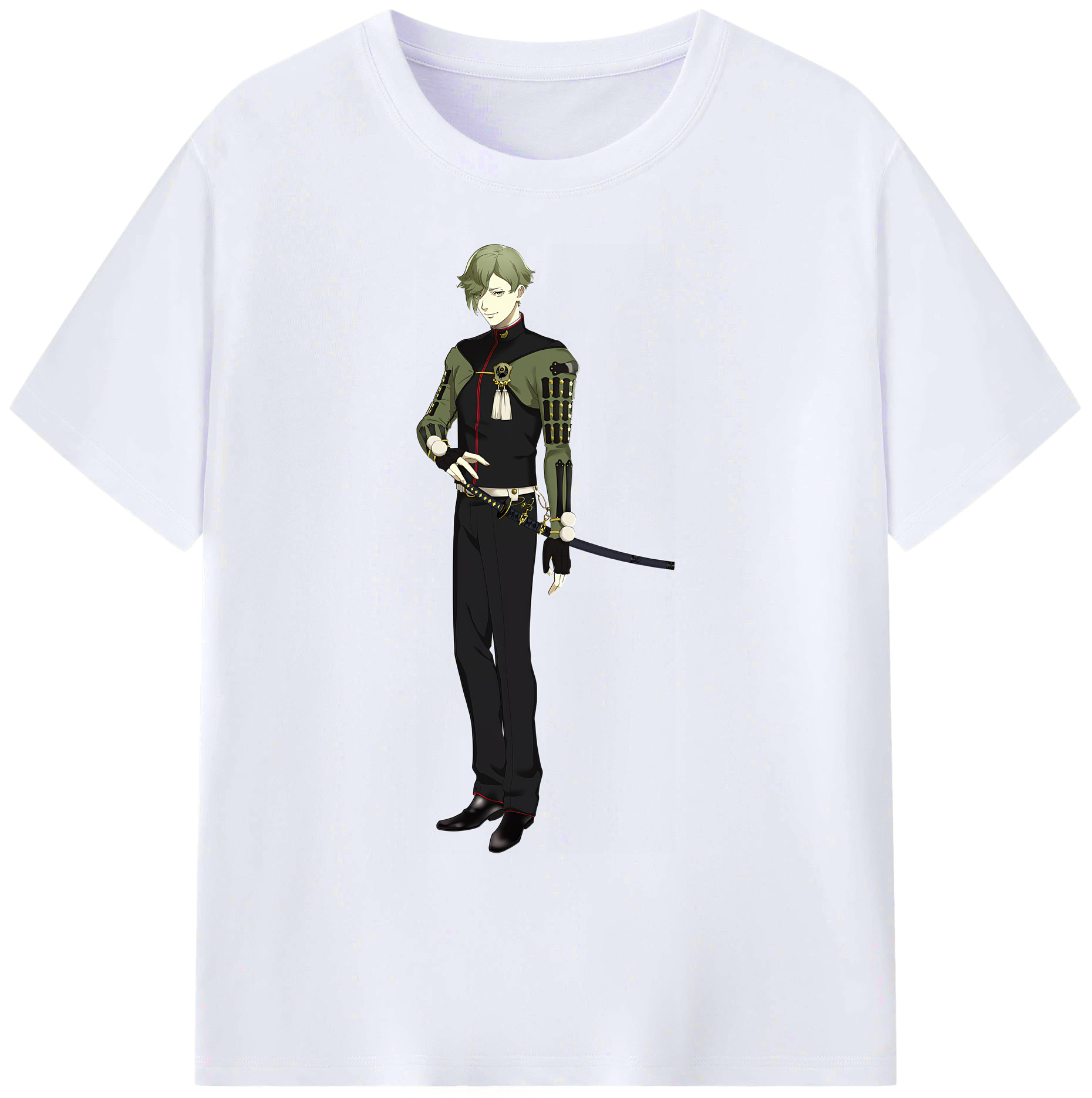 （画像用） 刀剣乱舞 Touken Ranbu 綿100％ メンズ半袖Tシャツ｜肌触りやわらか＆通気性