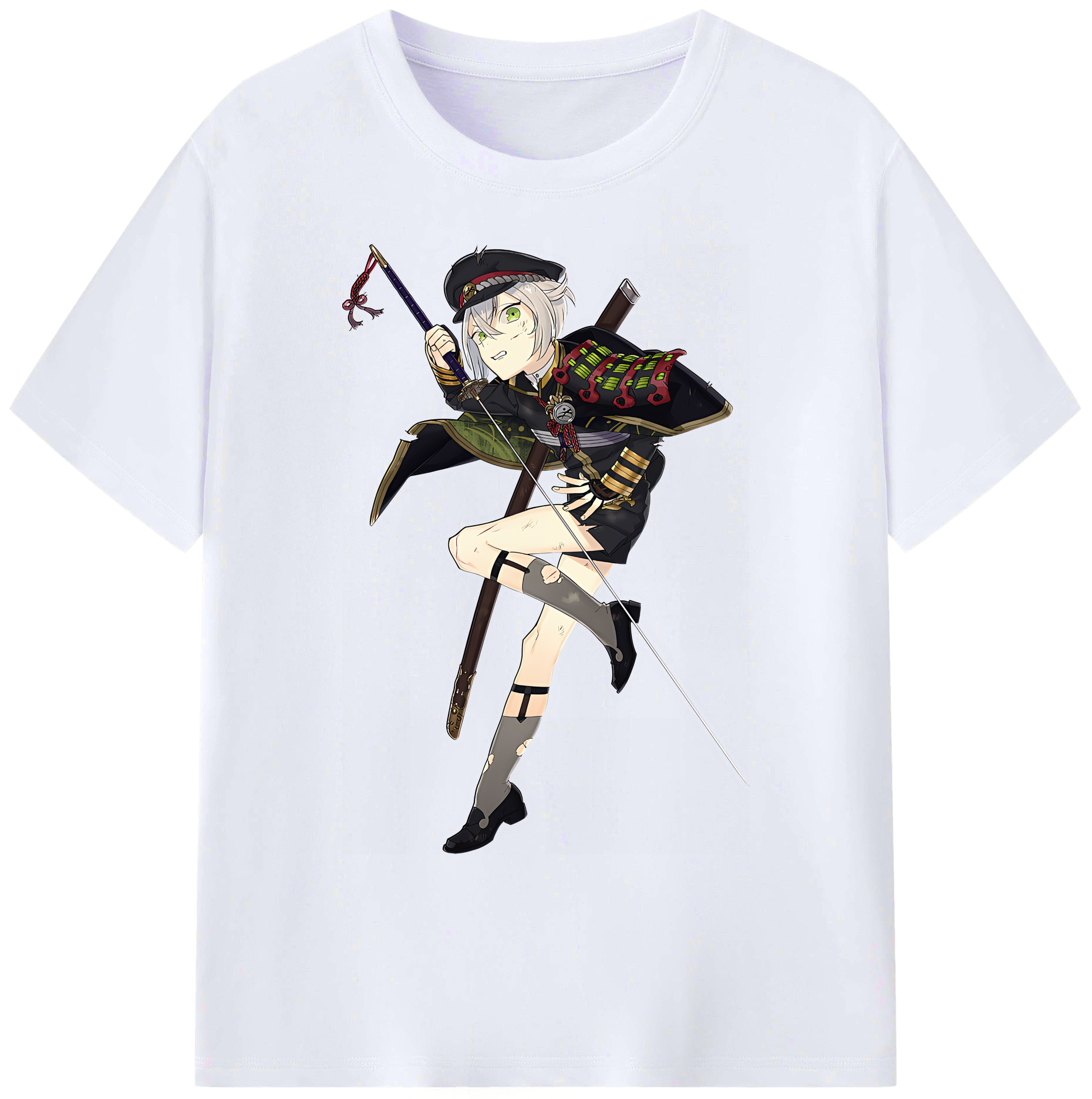 （画像用） 刀剣乱舞 Touken Ranbu 綿100％ メンズ半袖Tシャツ｜肌触りやわらか＆通気性