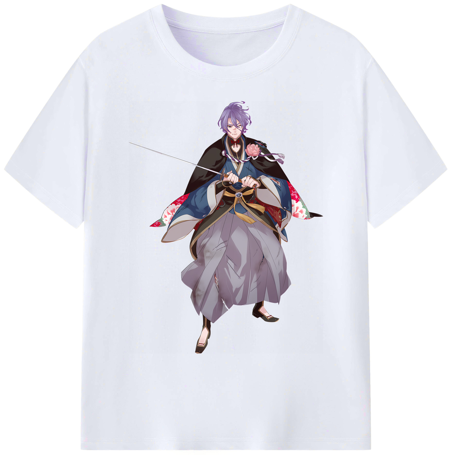 （画像用） 刀剣乱舞 Touken Ranbu 綿100％ メンズ半袖Tシャツ｜肌触りやわらか＆通気性