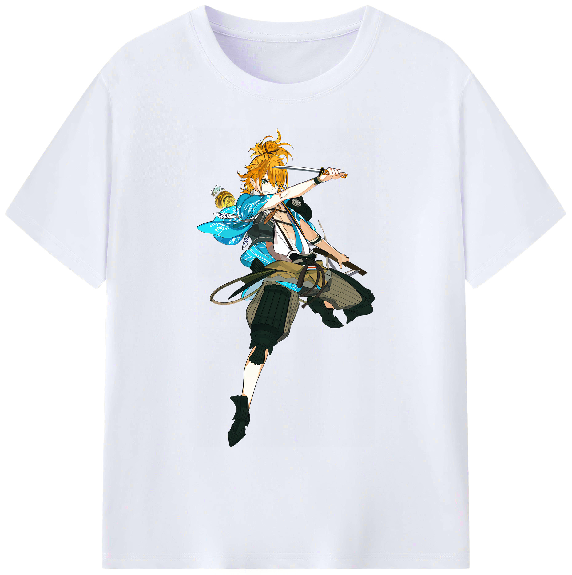 （画像用） 刀剣乱舞 Touken Ranbu 綿100％ メンズ半袖Tシャツ｜肌触りやわらか＆通気性