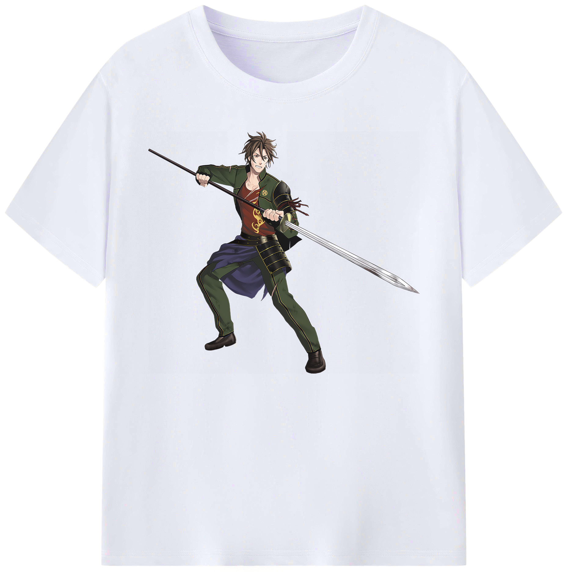 （画像用） 刀剣乱舞 Touken Ranbu 綿100％ メンズ半袖Tシャツ｜肌触りやわらか＆通気性
