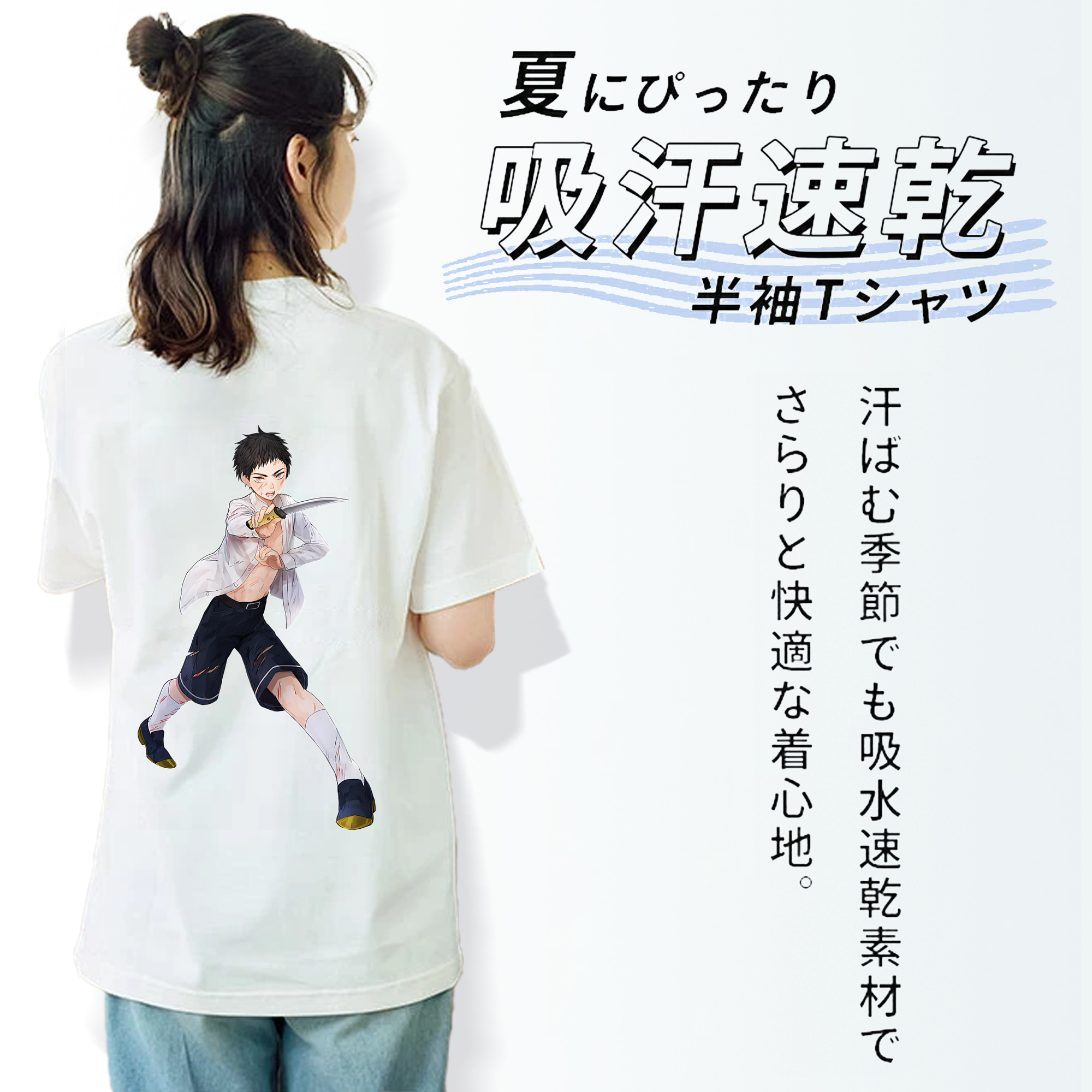刀剣乱舞 Touken Ranbu レディース半袖Tシャツ(バックプリント)