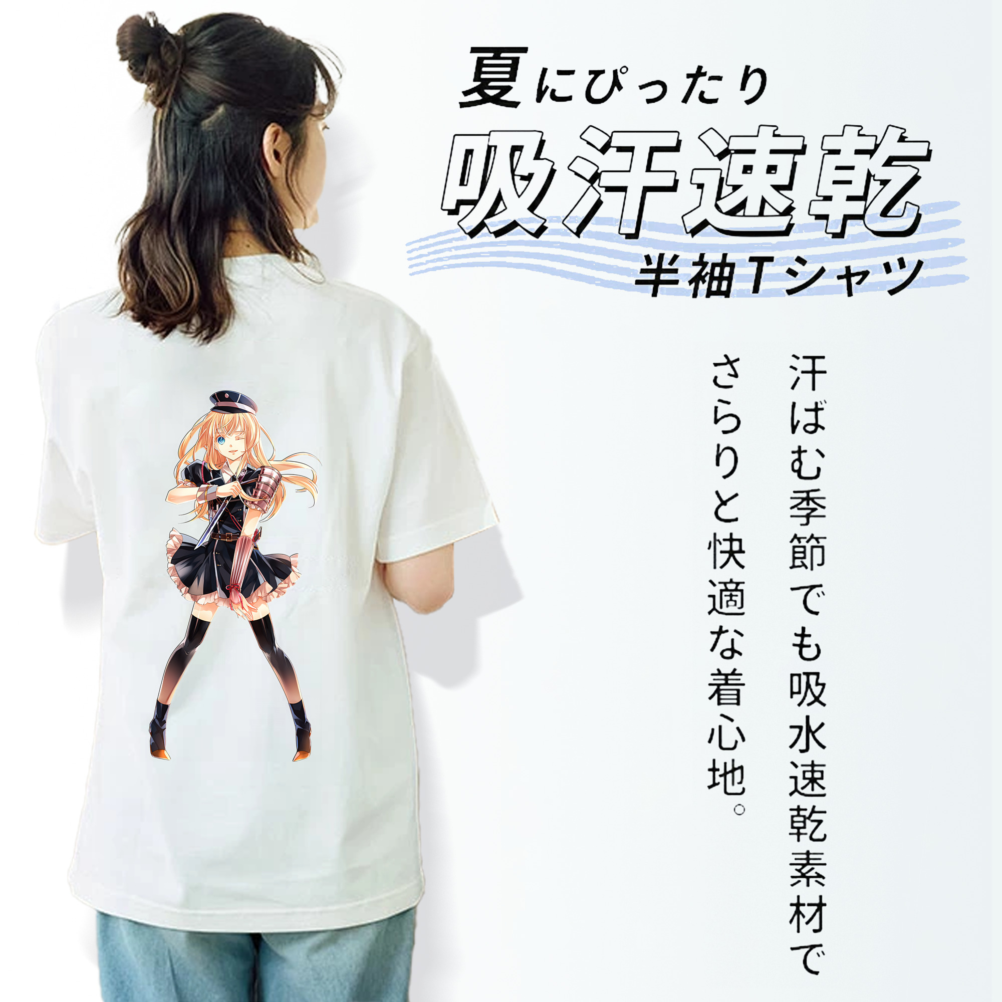 刀剣乱舞 Touken Ranbu レディース半袖Tシャツ(バックプリント)
