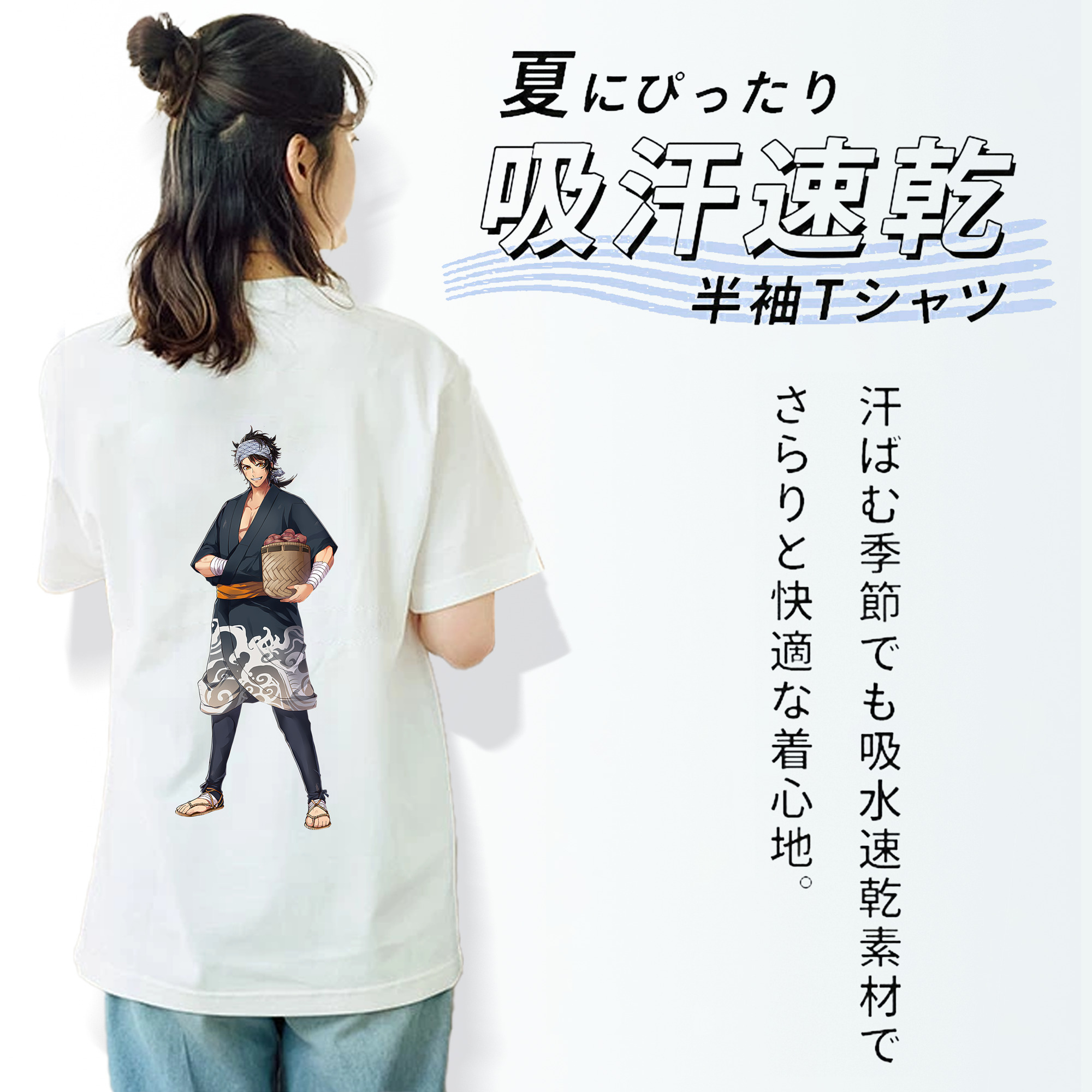 刀剣乱舞 Touken Ranbu レディース半袖Tシャツ(バックプリント)