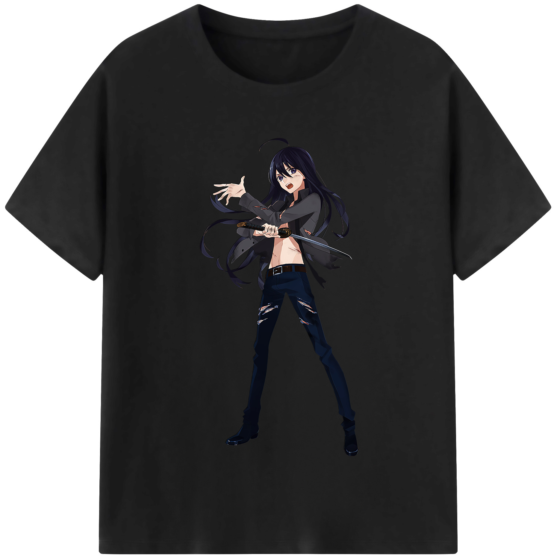 （画像用） 刀剣乱舞 Touken Ranbu レディースカジュアルプリントTシャツ（綿100％）