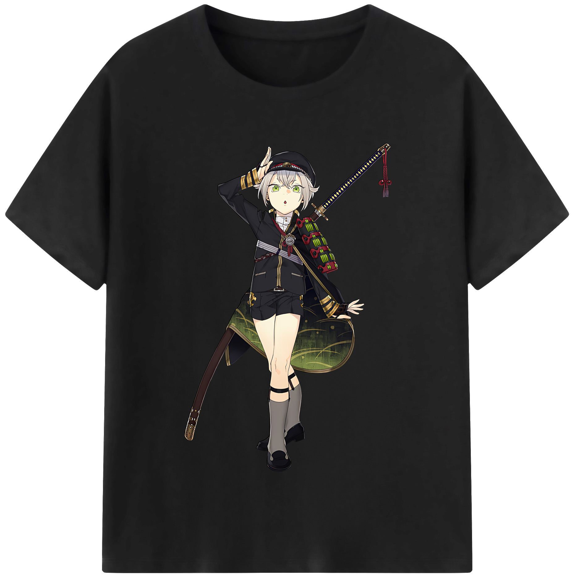 （画像用） 刀剣乱舞 Touken Ranbu レディースカジュアルプリントTシャツ（綿100％）