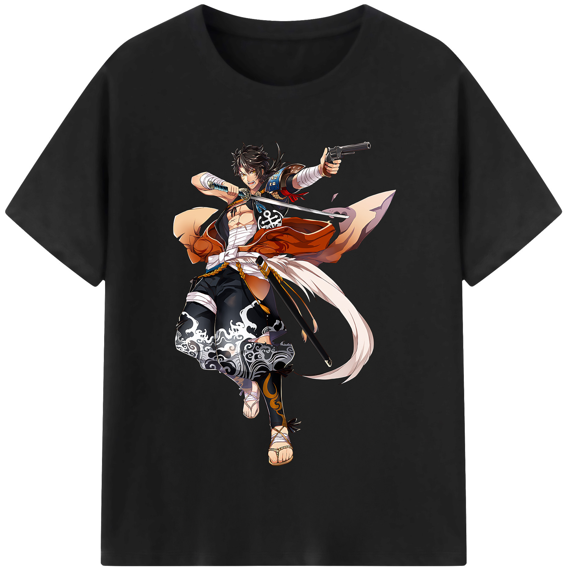 （画像用） 刀剣乱舞 Touken Ranbu レディースカジュアルプリントTシャツ（綿100％）