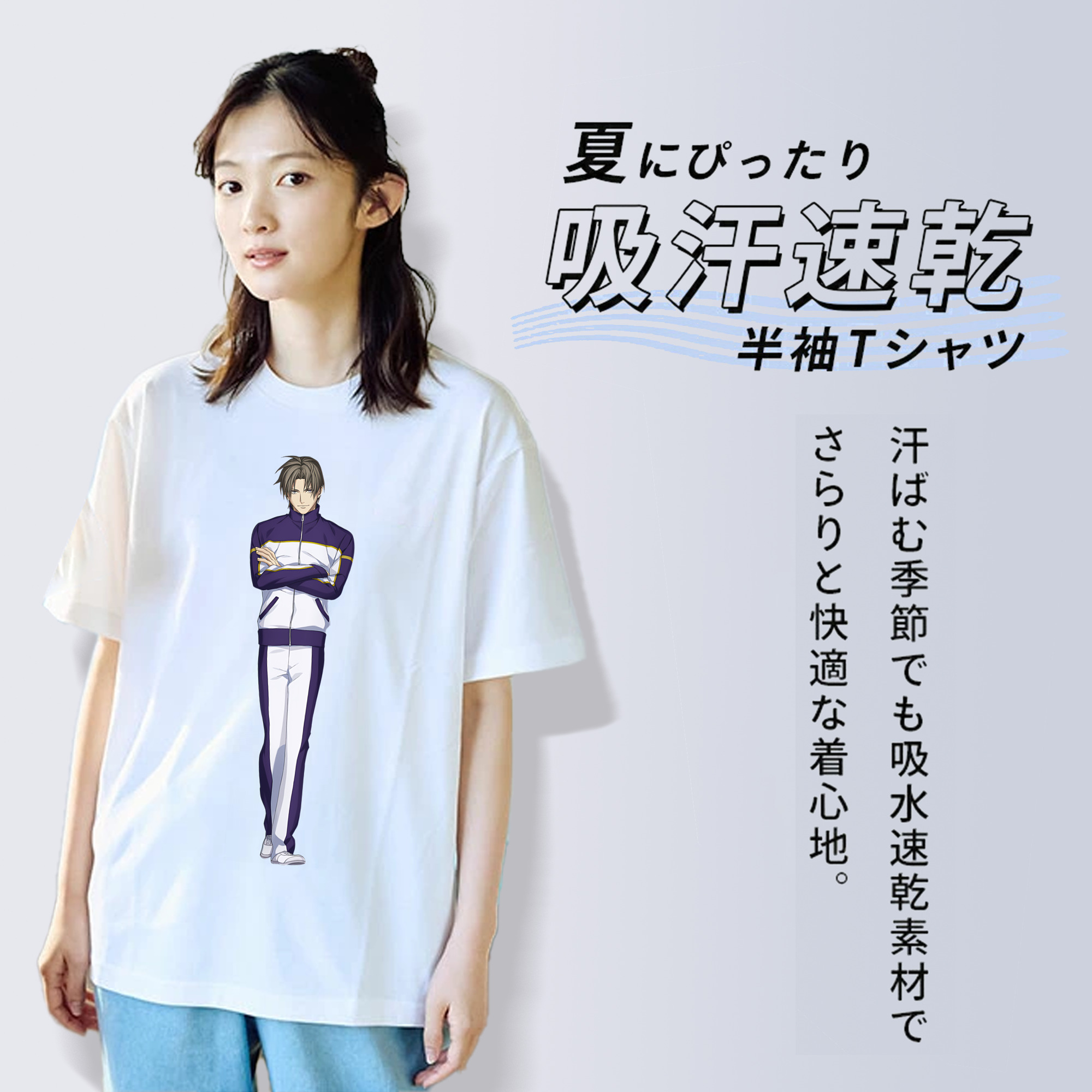 刀剣乱舞 Touken Ranbu レディースカジュアルプリントTシャツ（綿100％）