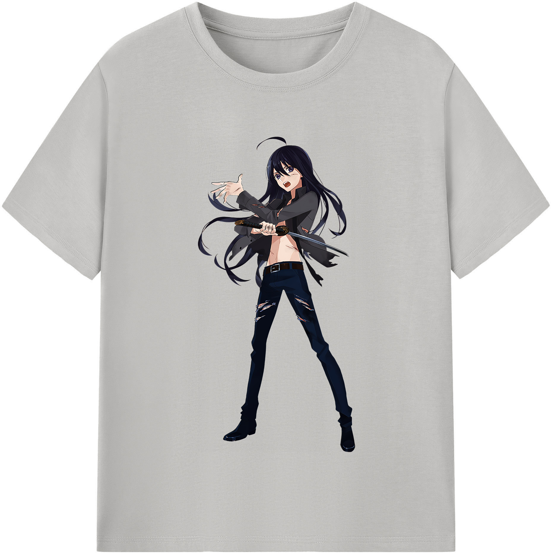 （画像用） 刀剣乱舞 Touken Ranbu レディースカジュアルプリントTシャツ（綿100％）