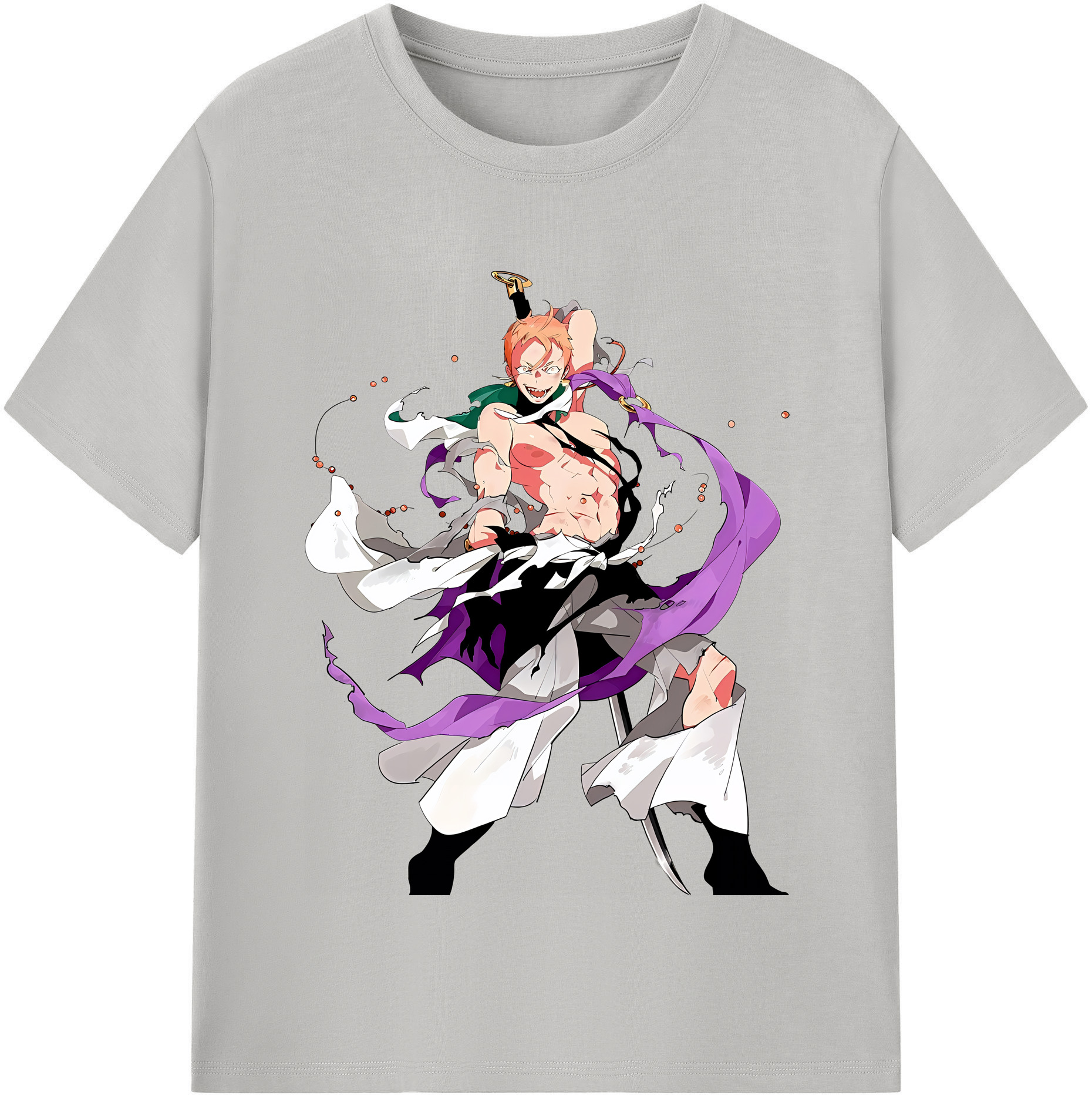 （画像用） 刀剣乱舞 Touken Ranbu レディースカジュアルプリントTシャツ（綿100％）