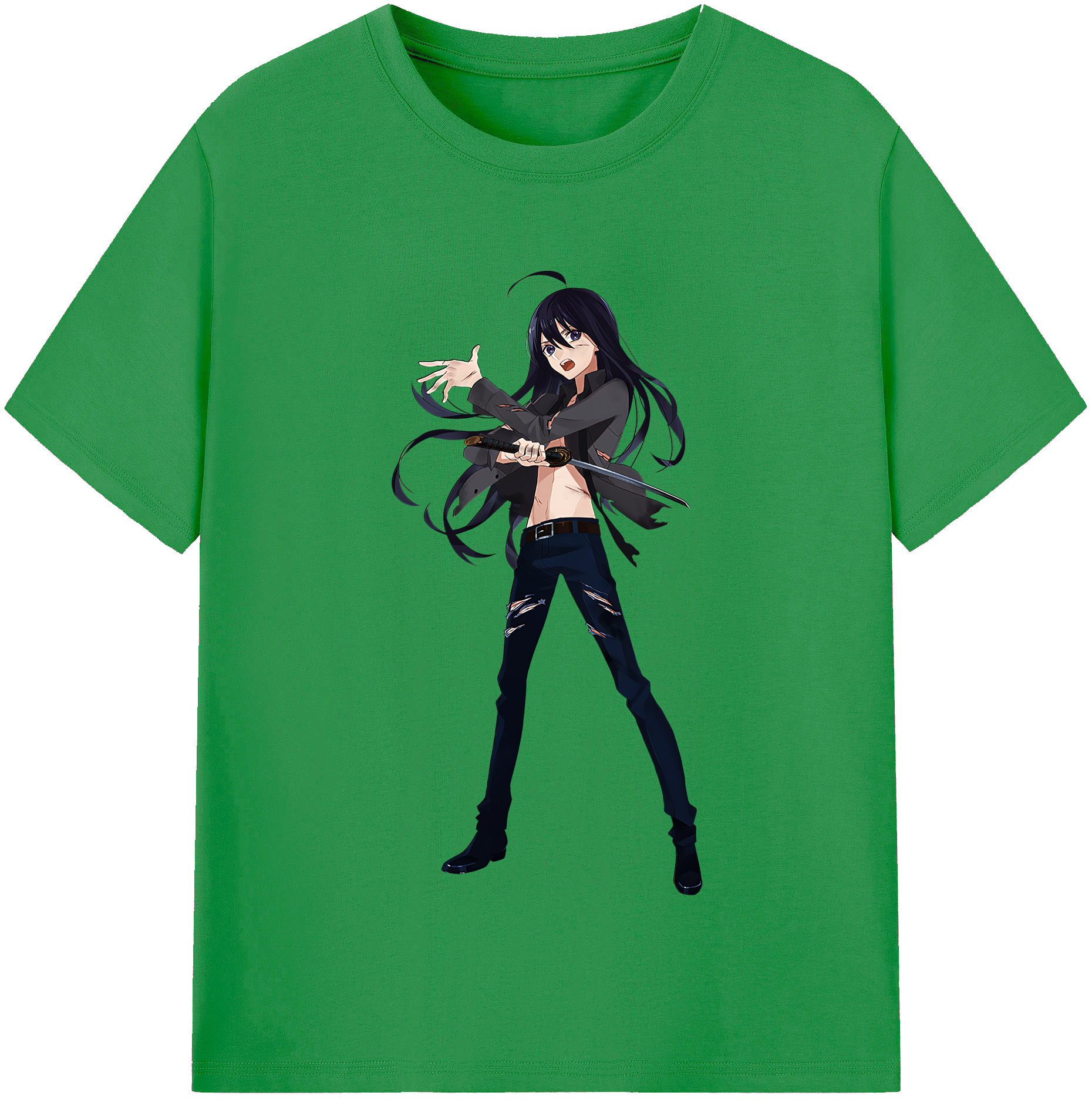 （画像用） 刀剣乱舞 Touken Ranbu レディースカジュアルプリントTシャツ（綿100％）
