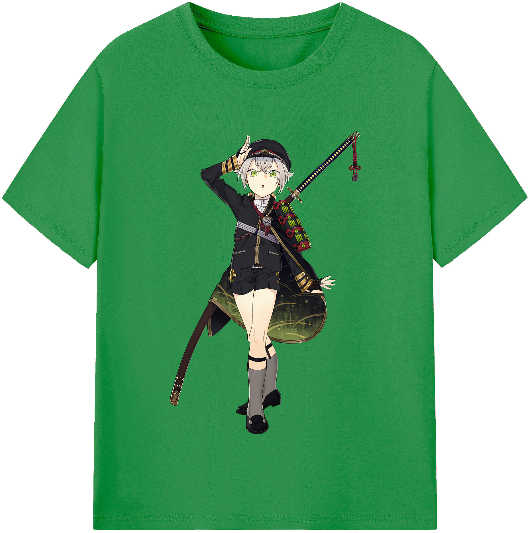 （画像用） 刀剣乱舞 Touken Ranbu レディースカジュアルプリントTシャツ（綿100％）