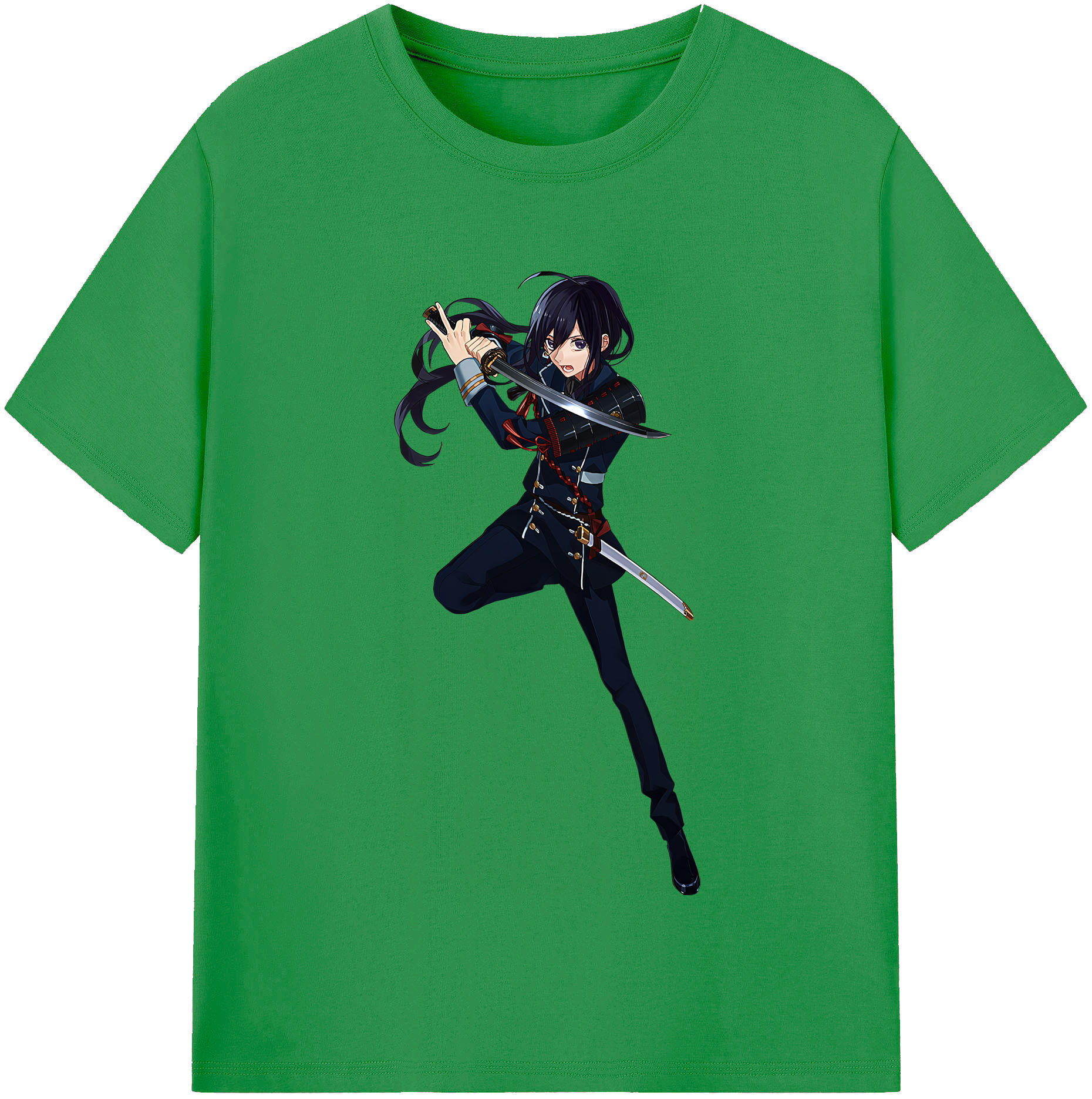 （画像用） 刀剣乱舞 Touken Ranbu レディースカジュアルプリントTシャツ（綿100％）
