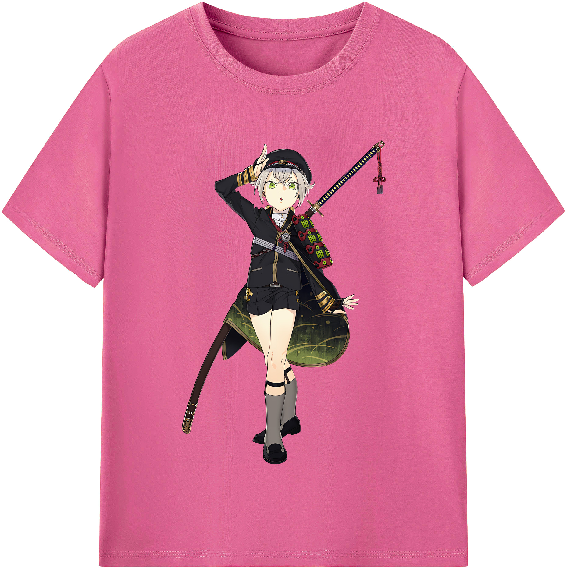 （画像用） 刀剣乱舞 Touken Ranbu レディースカジュアルプリントTシャツ（綿100％）