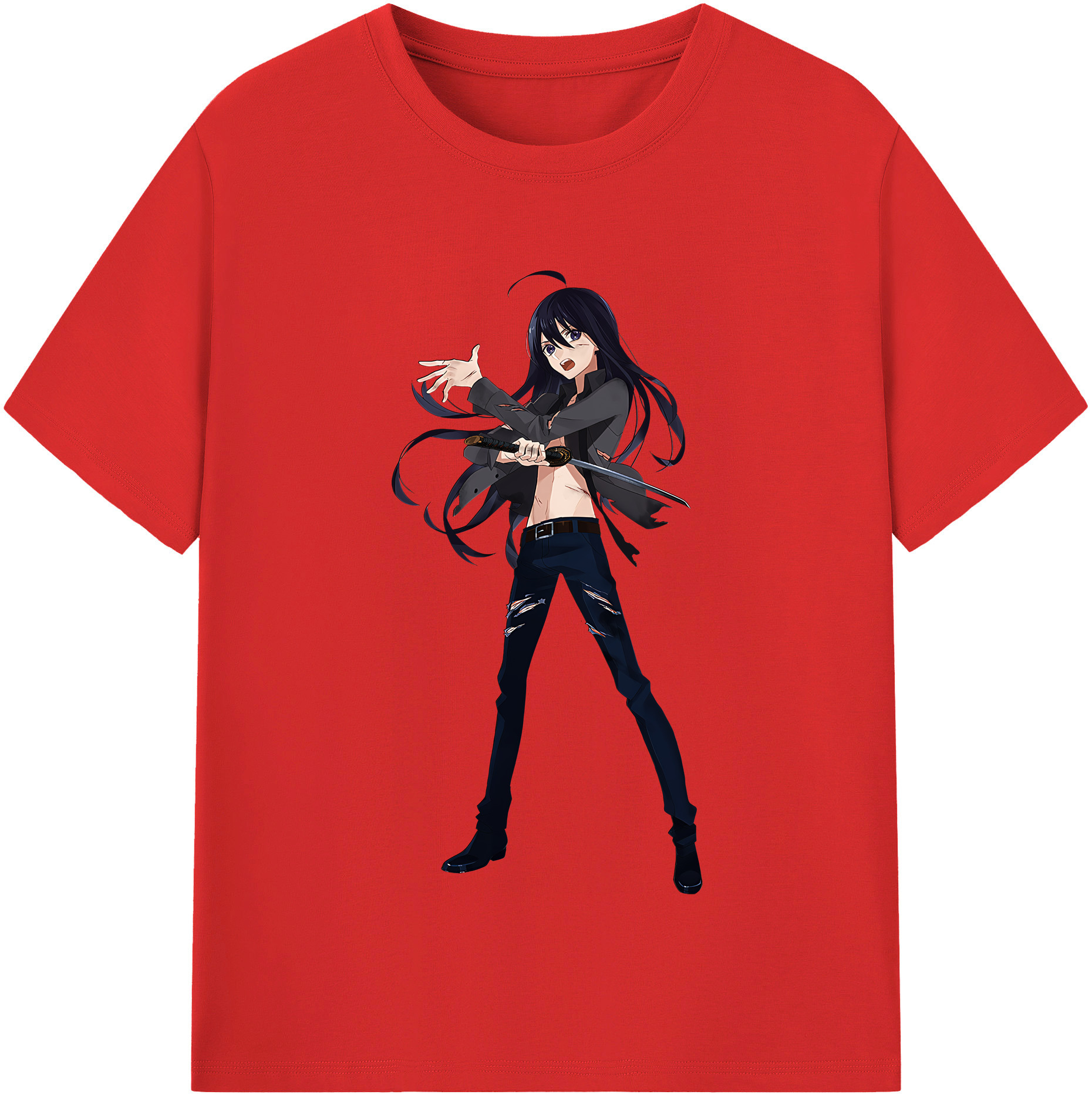 （画像用） 刀剣乱舞 Touken Ranbu レディースカジュアルプリントTシャツ（綿100％）