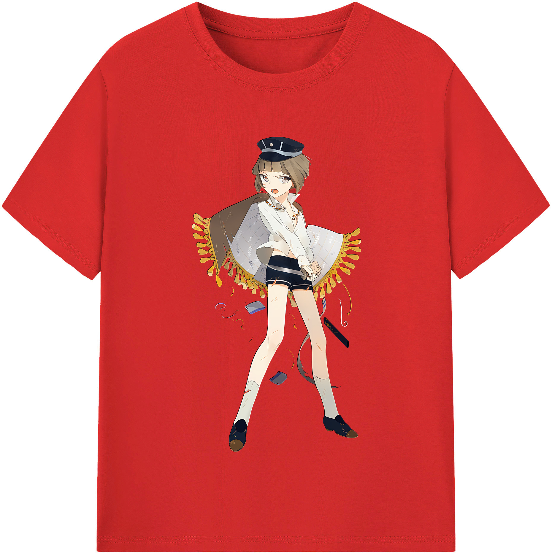 （画像用） 刀剣乱舞 Touken Ranbu レディースカジュアルプリントTシャツ（綿100％）