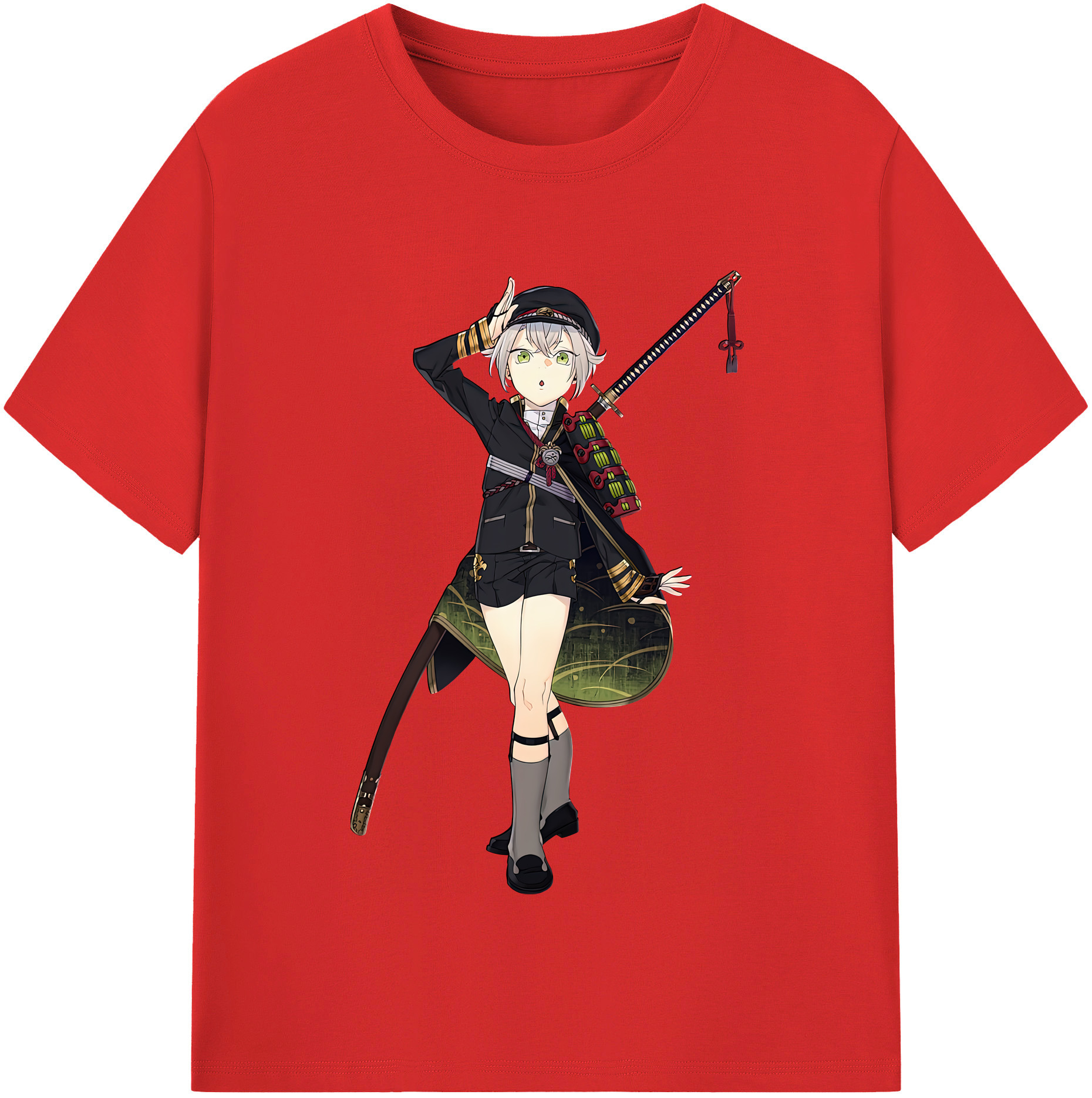 （画像用） 刀剣乱舞 Touken Ranbu レディースカジュアルプリントTシャツ（綿100％）