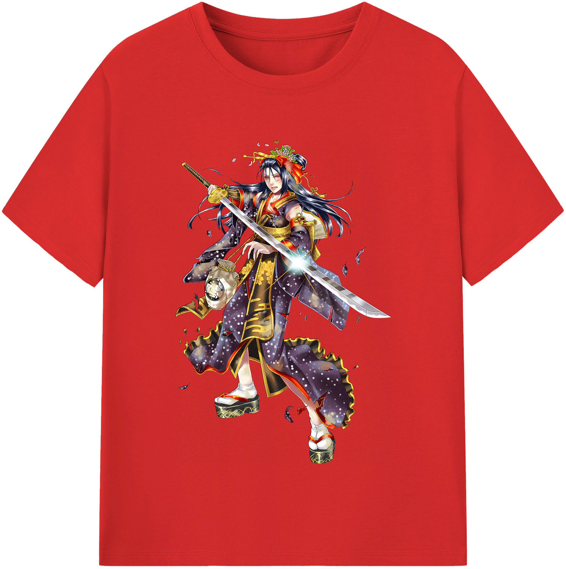 （画像用） 刀剣乱舞 Touken Ranbu レディースカジュアルプリントTシャツ（綿100％）