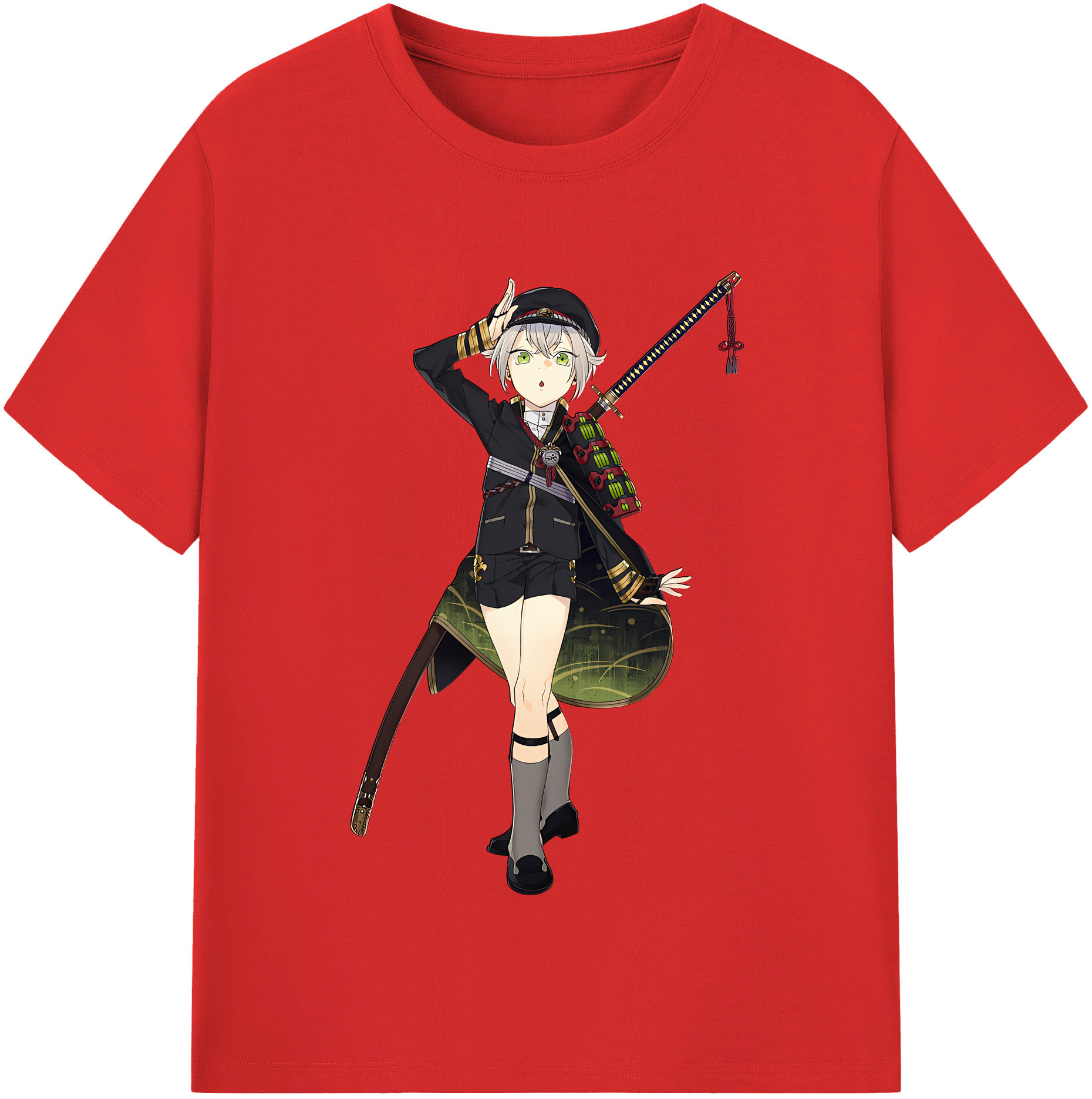 （画像用） 刀剣乱舞 Touken Ranbu レディースカジュアルプリントTシャツ（綿100％）