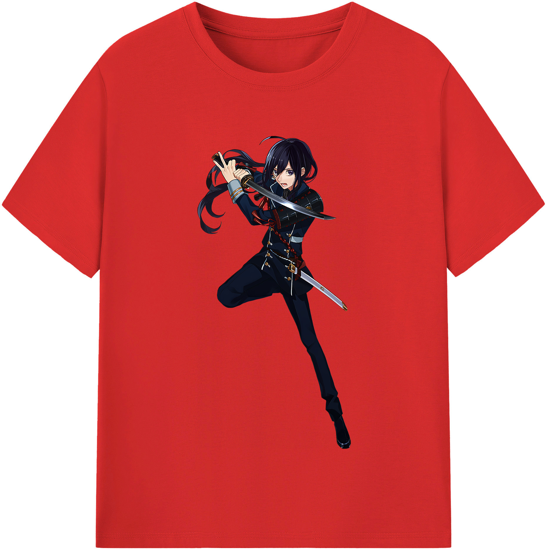 （画像用） 刀剣乱舞 Touken Ranbu レディースカジュアルプリントTシャツ（綿100％）