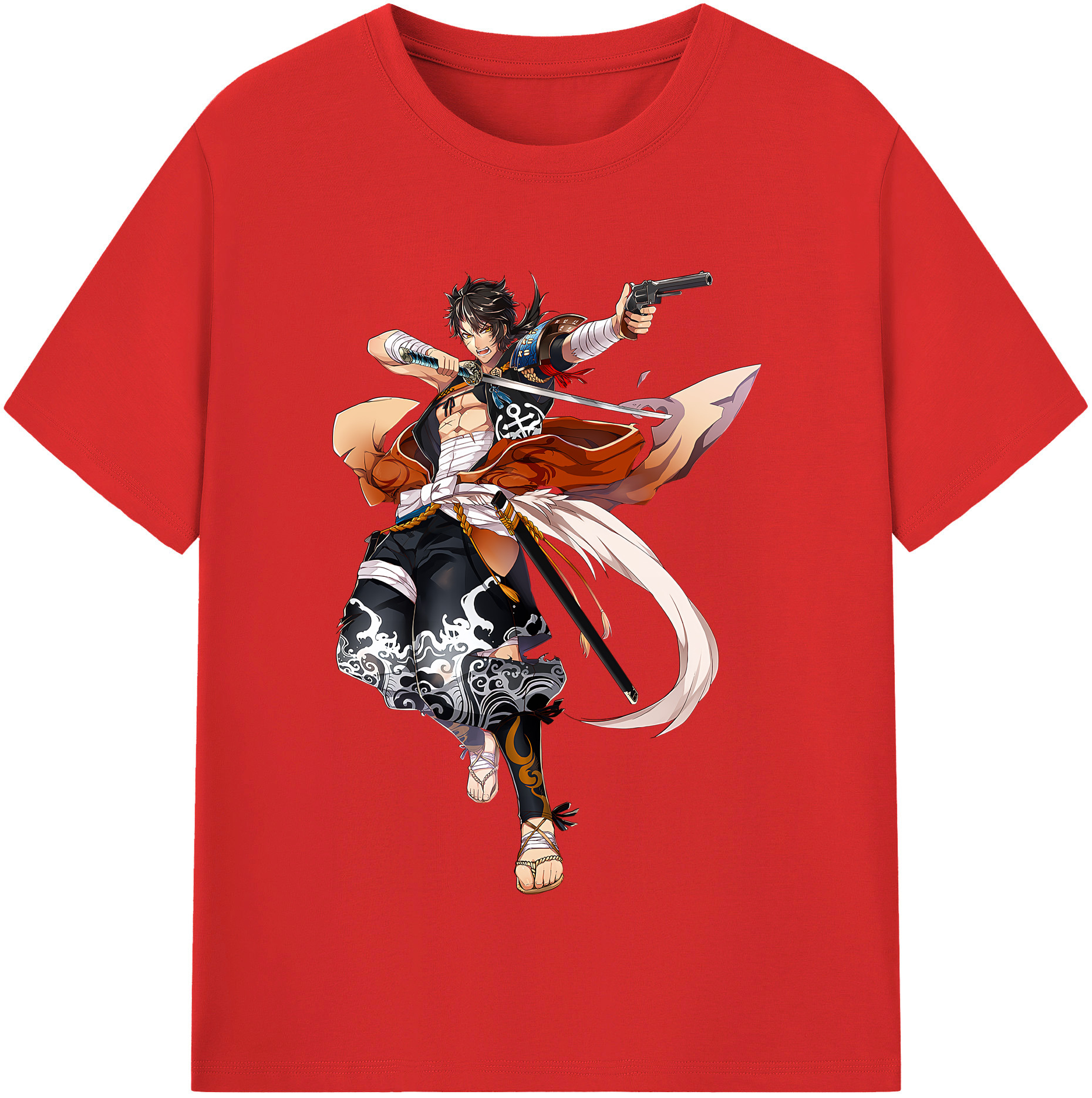 （画像用） 刀剣乱舞 Touken Ranbu レディースカジュアルプリントTシャツ（綿100％）