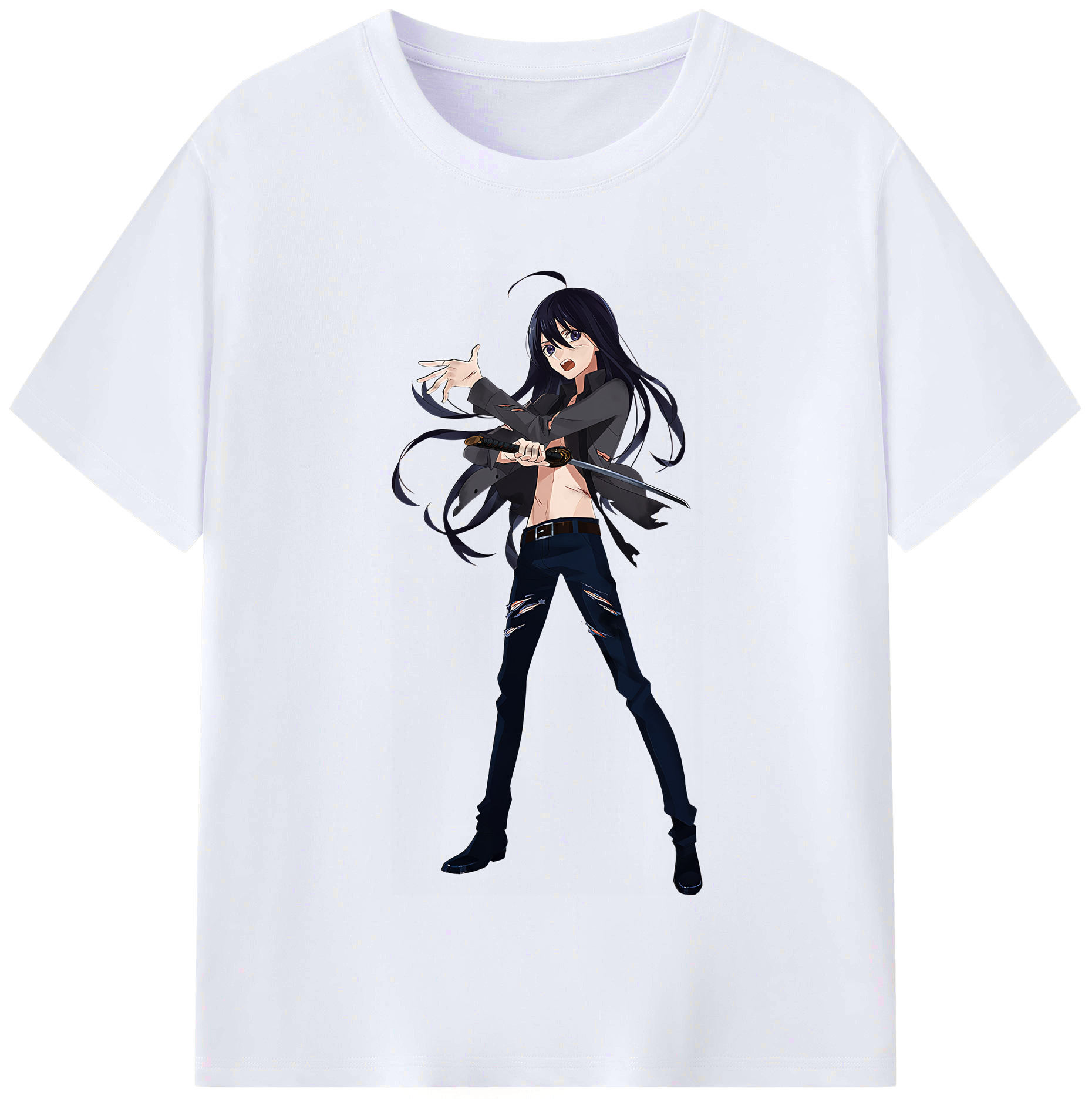 （画像用） 刀剣乱舞 Touken Ranbu レディースカジュアルプリントTシャツ（綿100％）