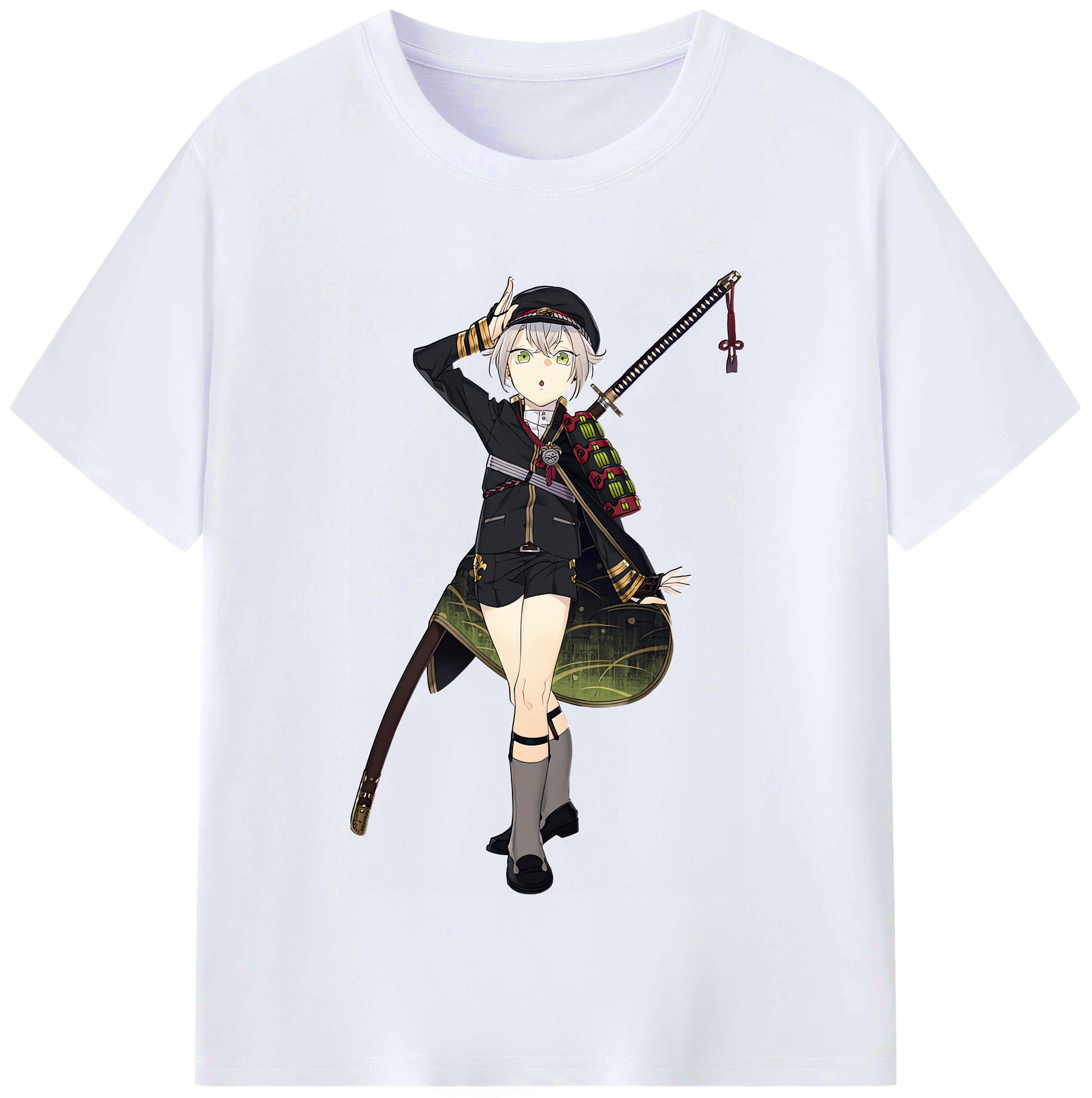 （画像用） 刀剣乱舞 Touken Ranbu レディースカジュアルプリントTシャツ（綿100％）